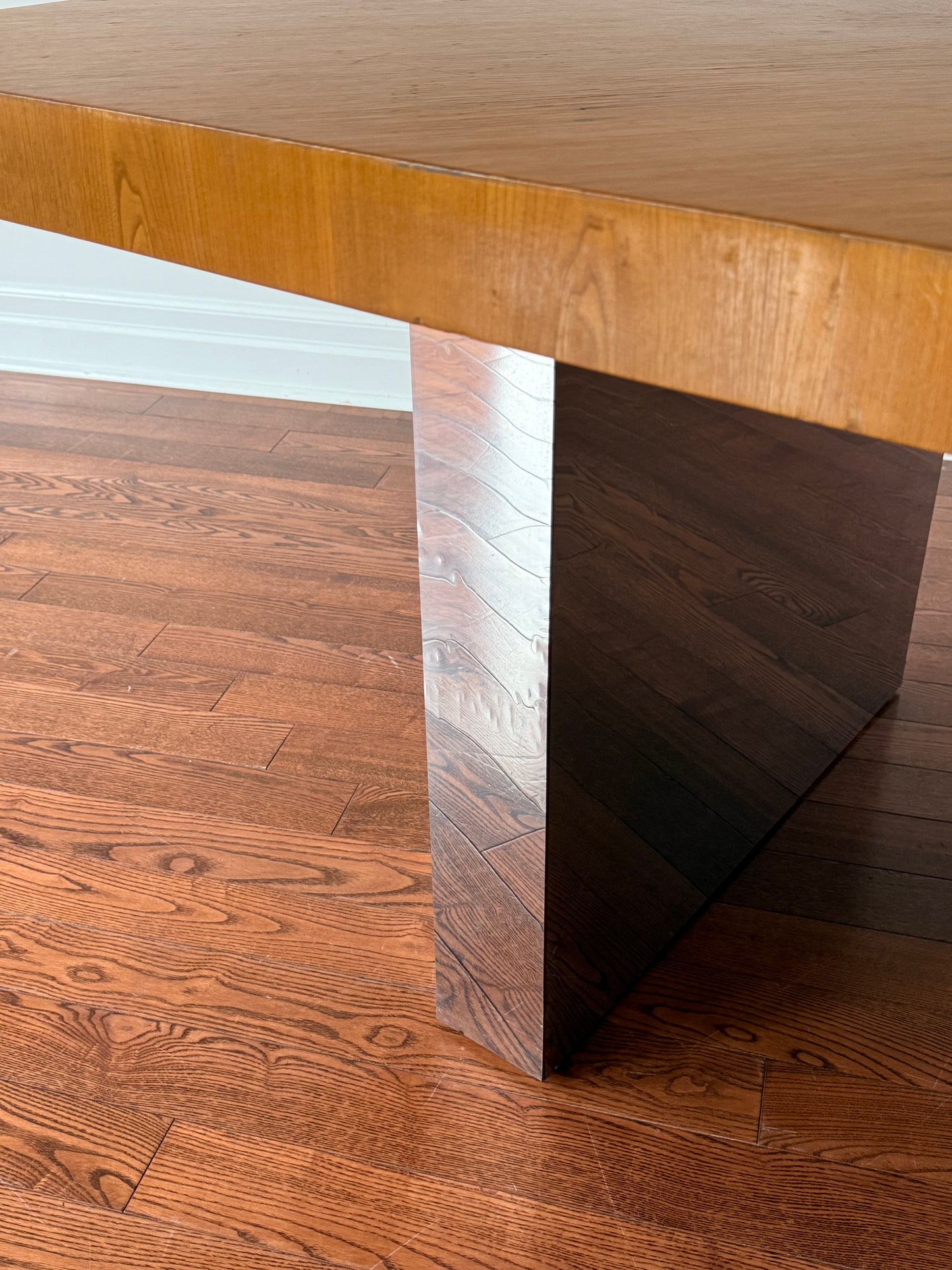 Milo Baughman Chrome & Walnut Dining Table for Thayer Coggin, 1970s