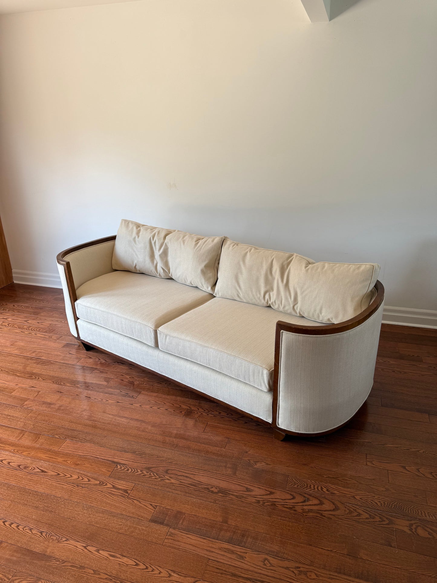 Art Deco Barrel Back Sofa by Century Furniture