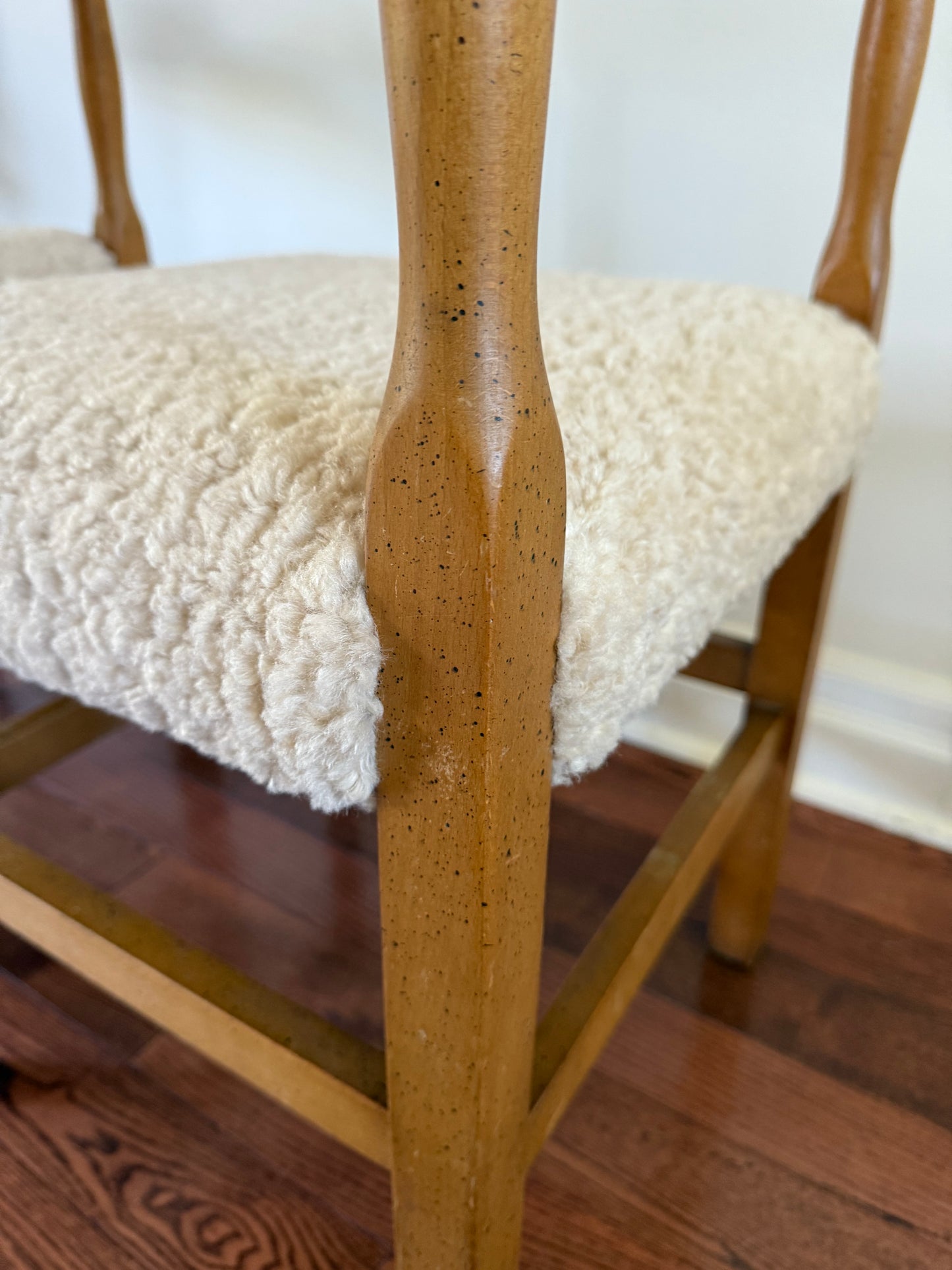 Turned Pine Dining Chairs, 1960s