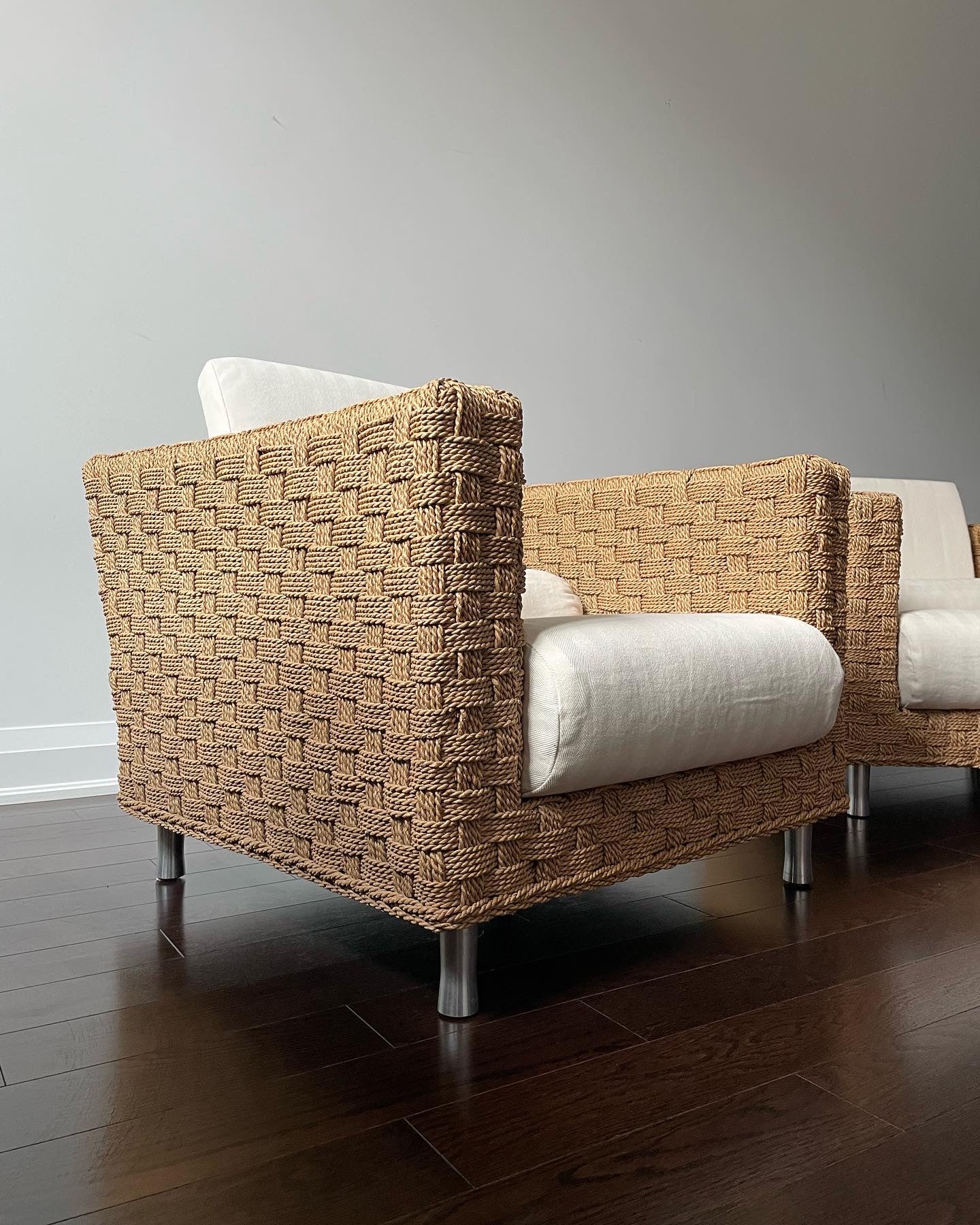 Ligne Roset Seagrass Rattan Club Chair