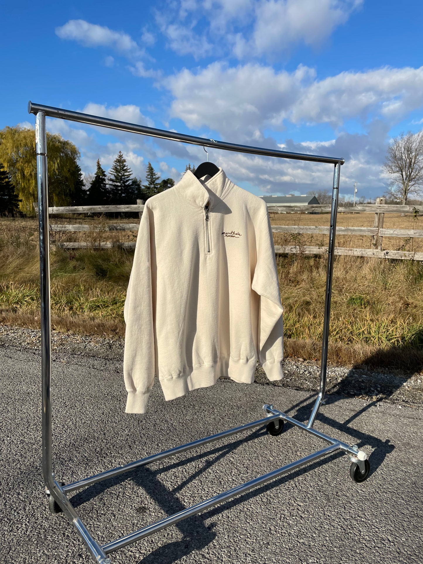 Signature Zip Up Sweater