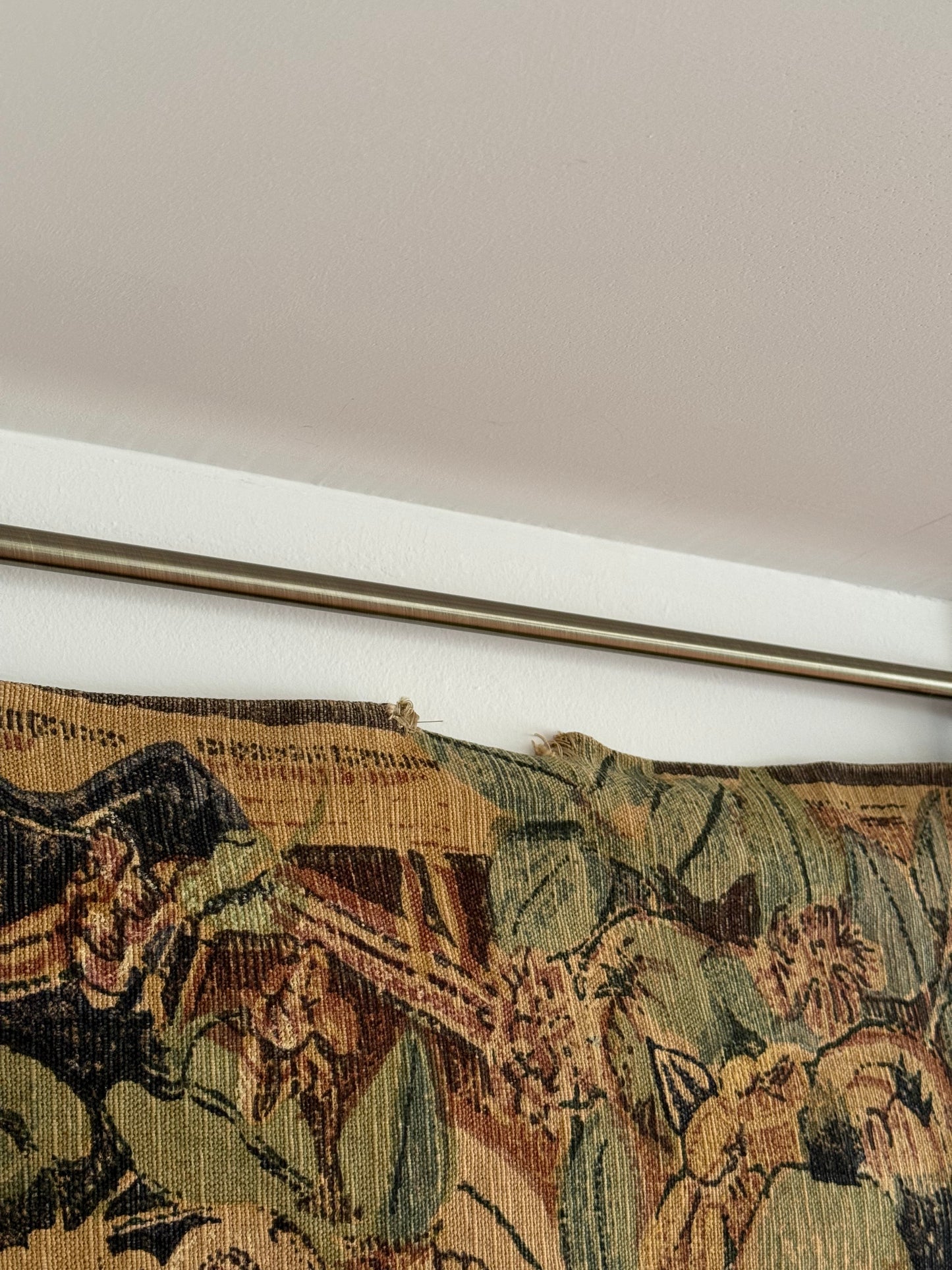 Birds of Paradise "Cartoon" Tapestry, 20th Century
