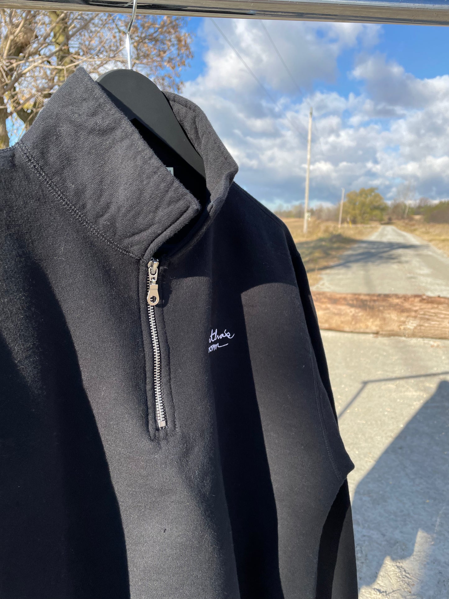 Signature Zip Up Sweater