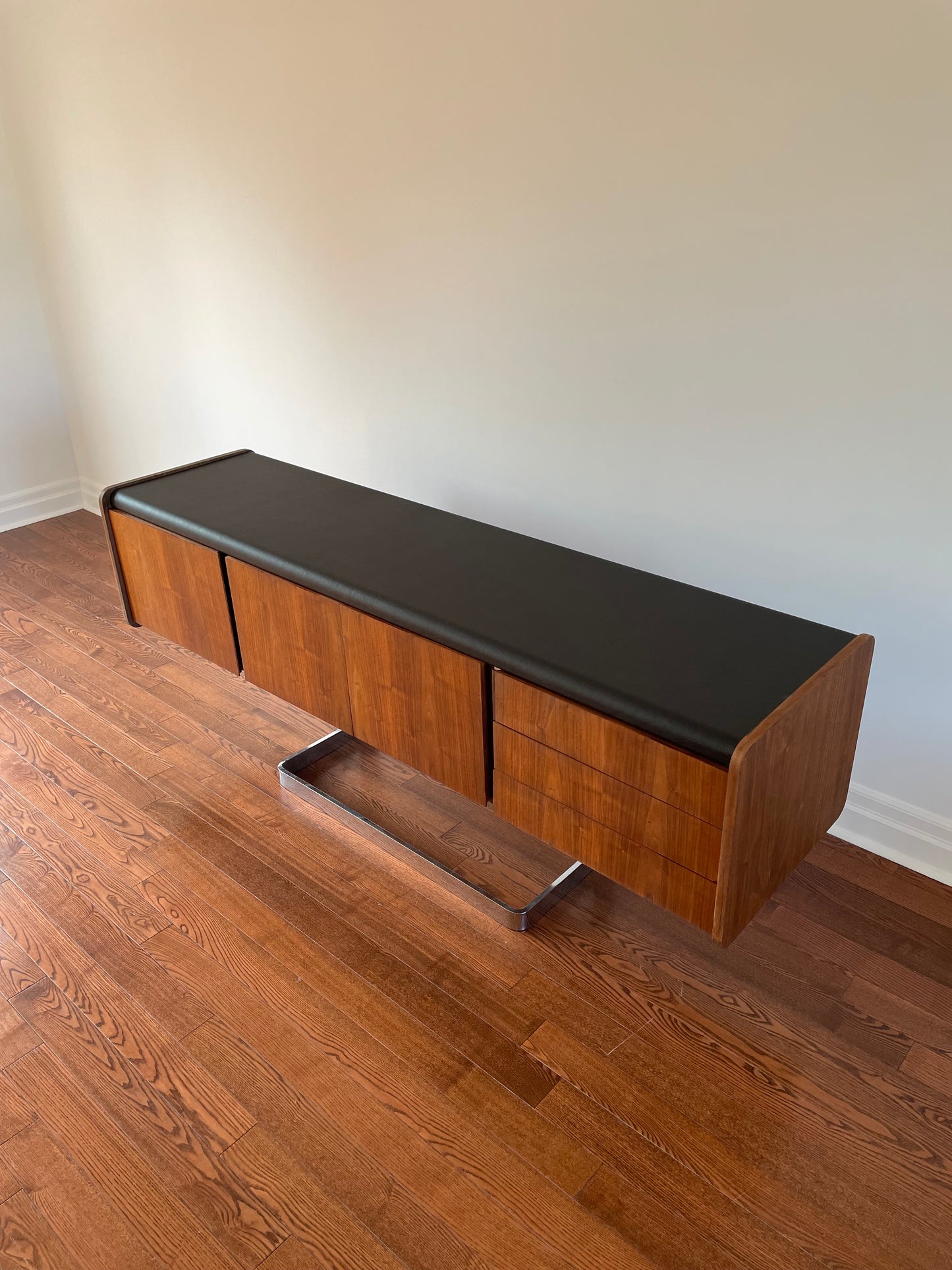 Ste. Marie & Laurent Rosewood & Chrome Executive Credenza