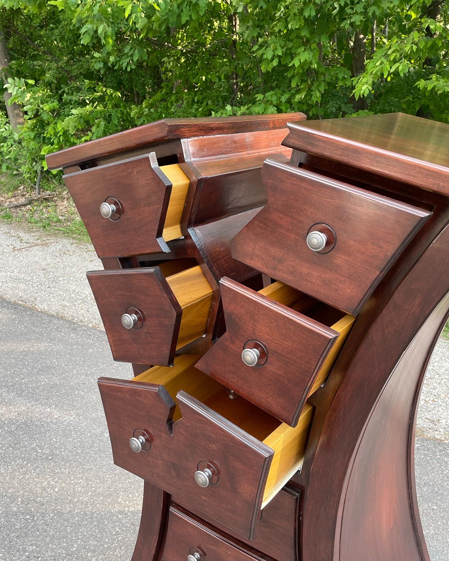 Cracked Style Tall Boy Dresser