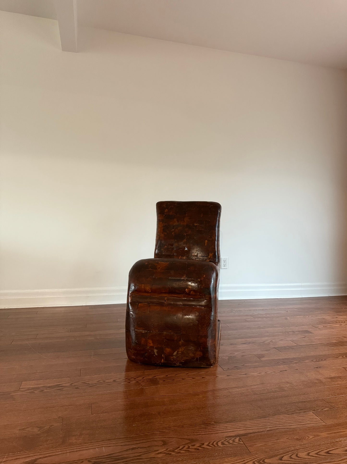 Handmade Oak Cantilevered Lounge Chair