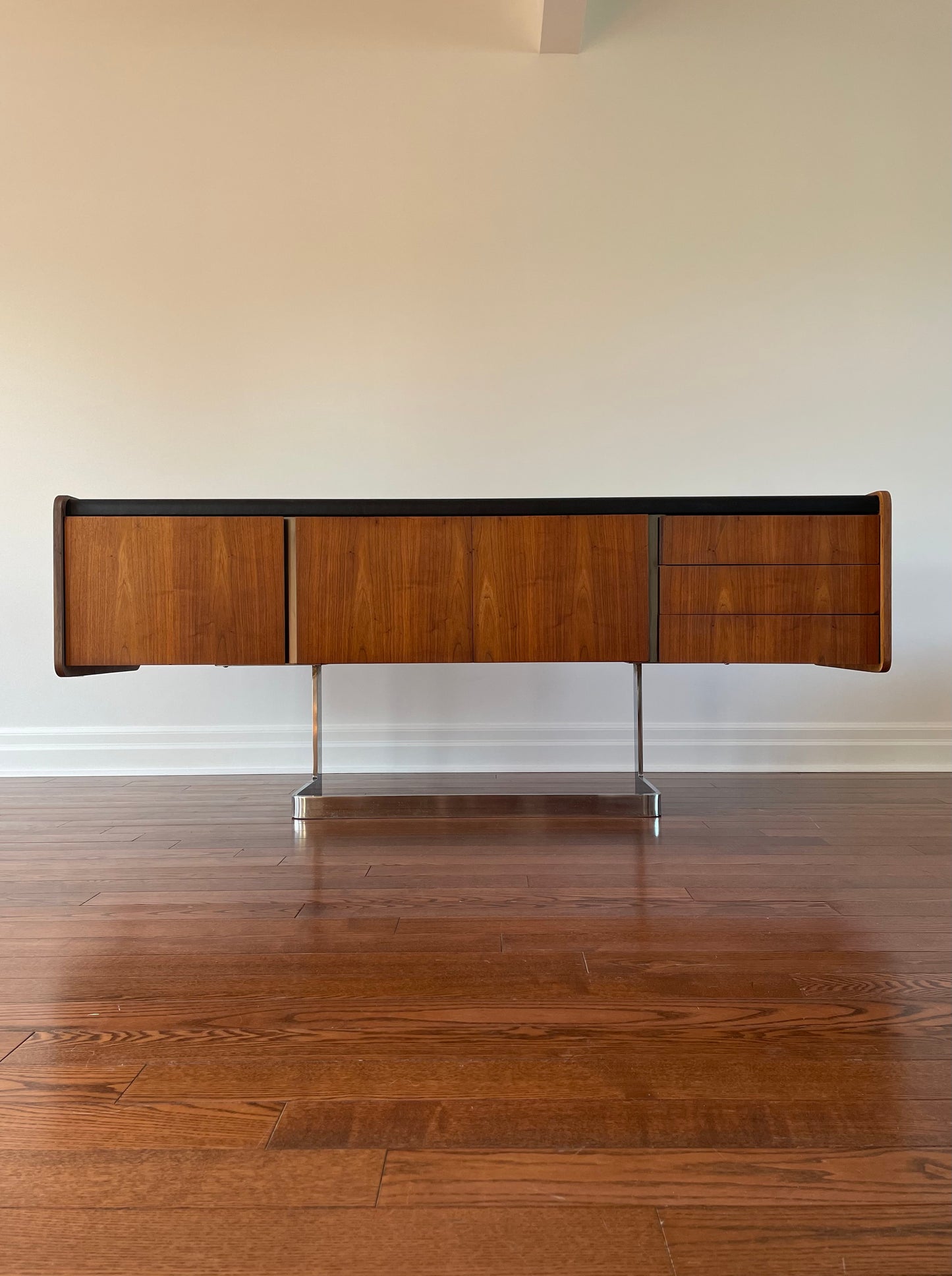 Ste. Marie & Laurent Rosewood & Chrome Executive Credenza
