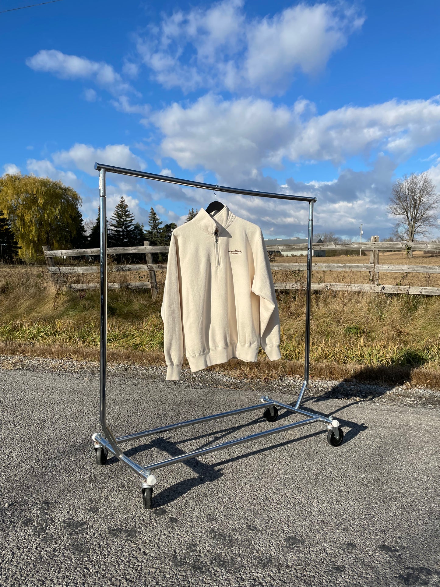 Signature Zip Up Sweater