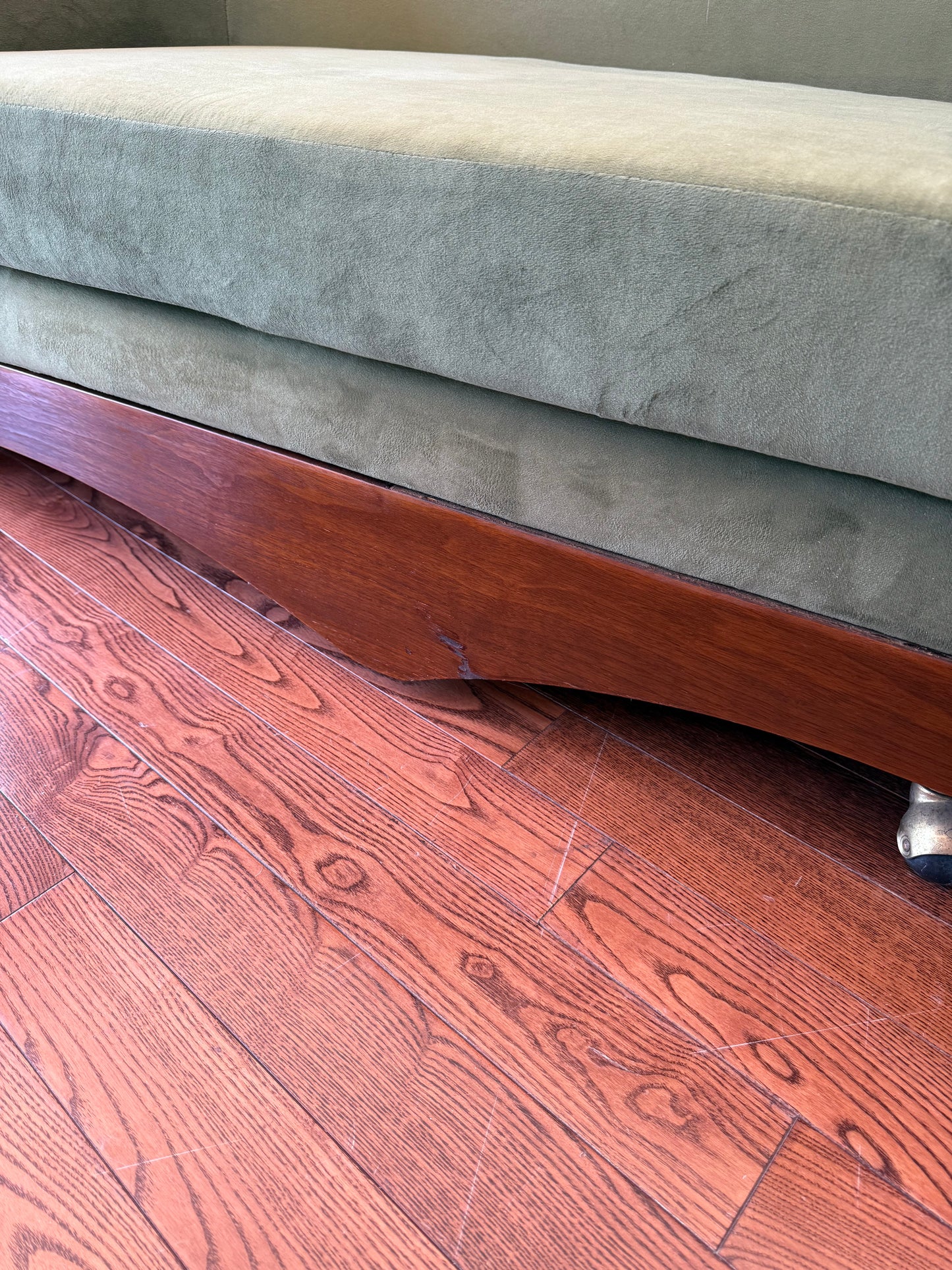 Walnut Platform Sofa Attributed to Adrian Pearsall, 1960s