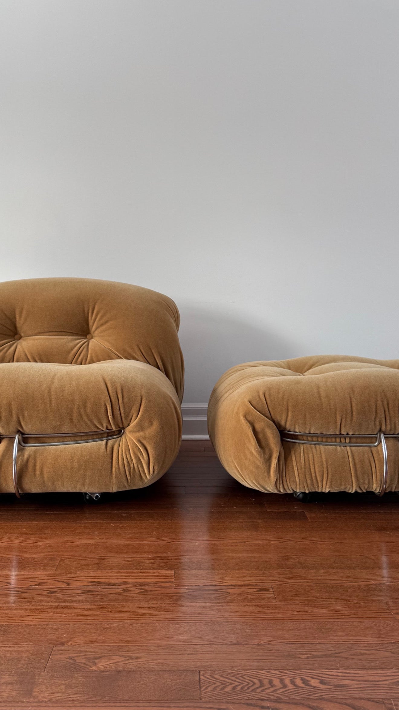 Soriana Lounge Chair & Pouf by Afra & Tobia Scarpa for Cassina