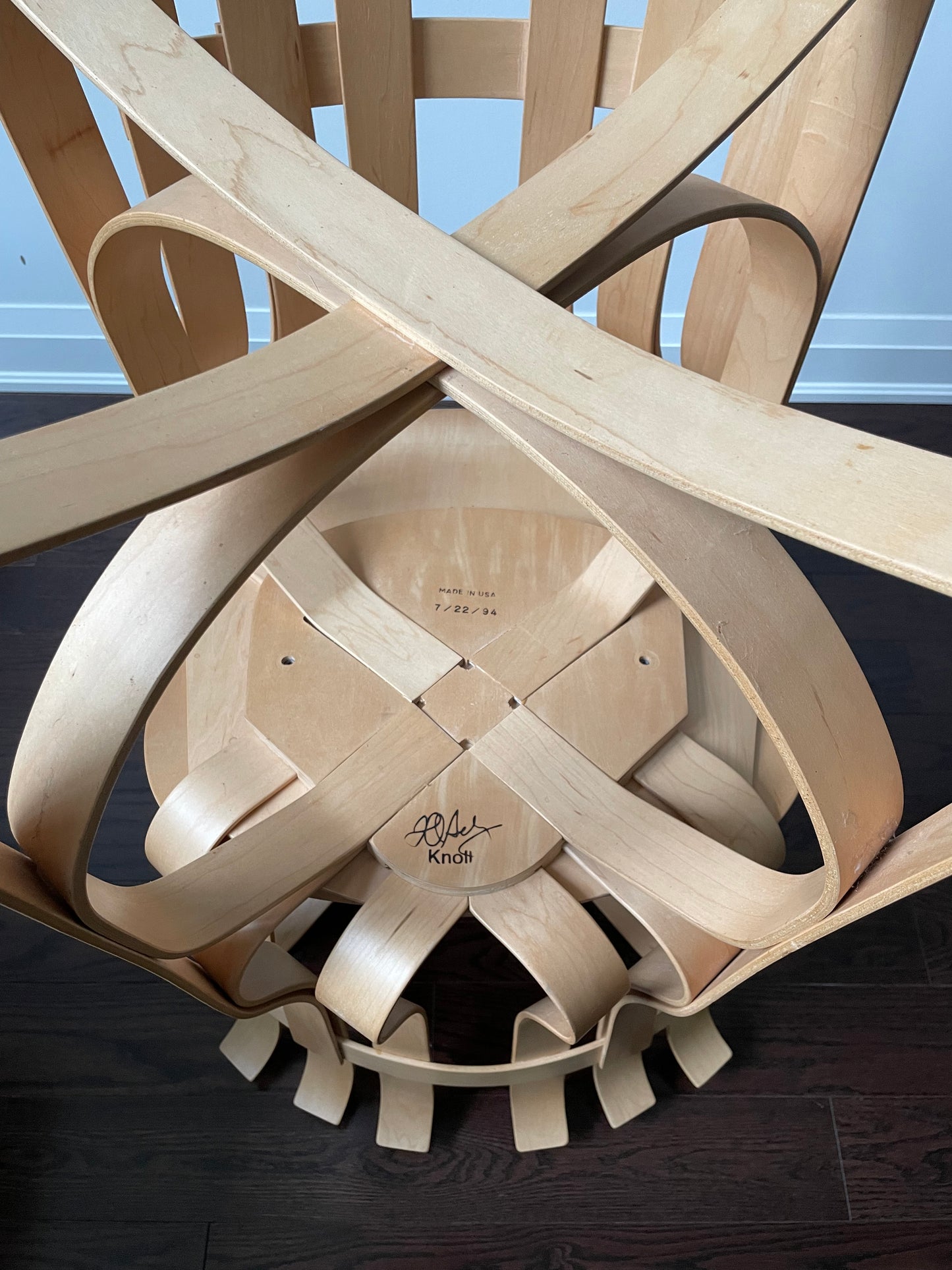 Hat Trick Chair by Frank Gehry for Knoll