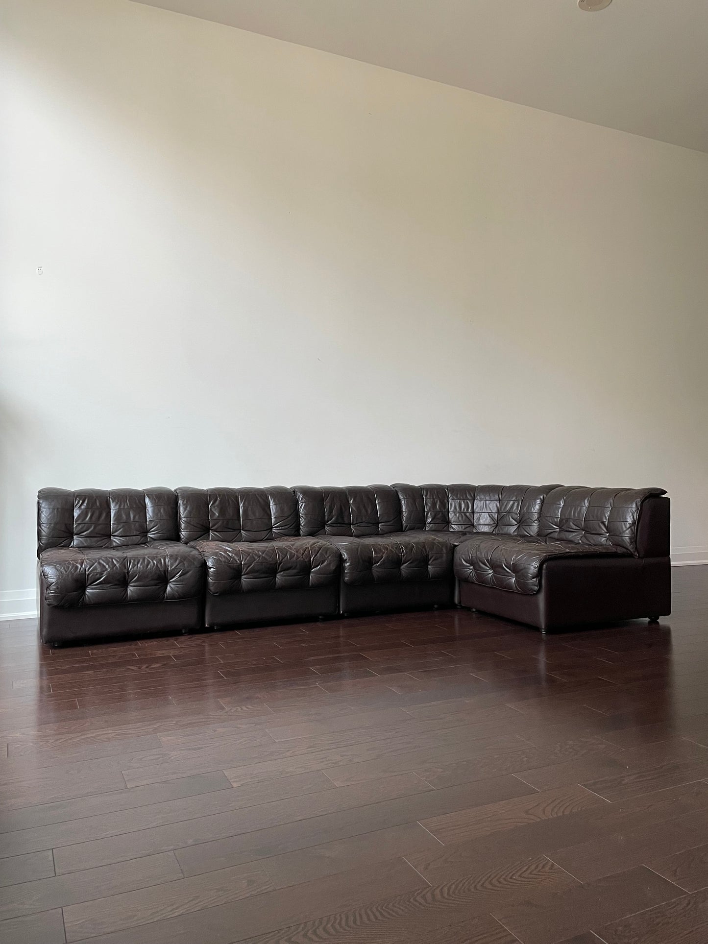 De Sede DS-11 Style Patchwork Leather Modular Sofa