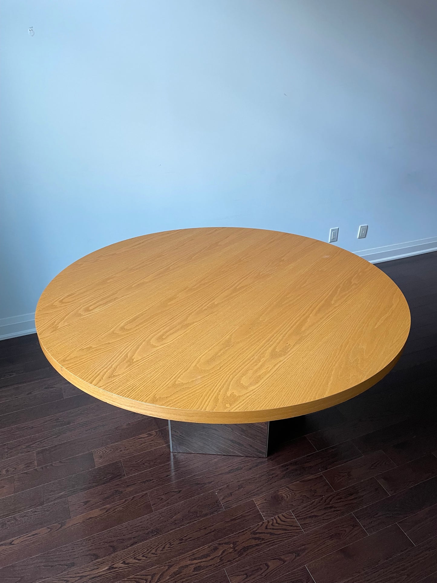 Oak & Chrome Dining Table