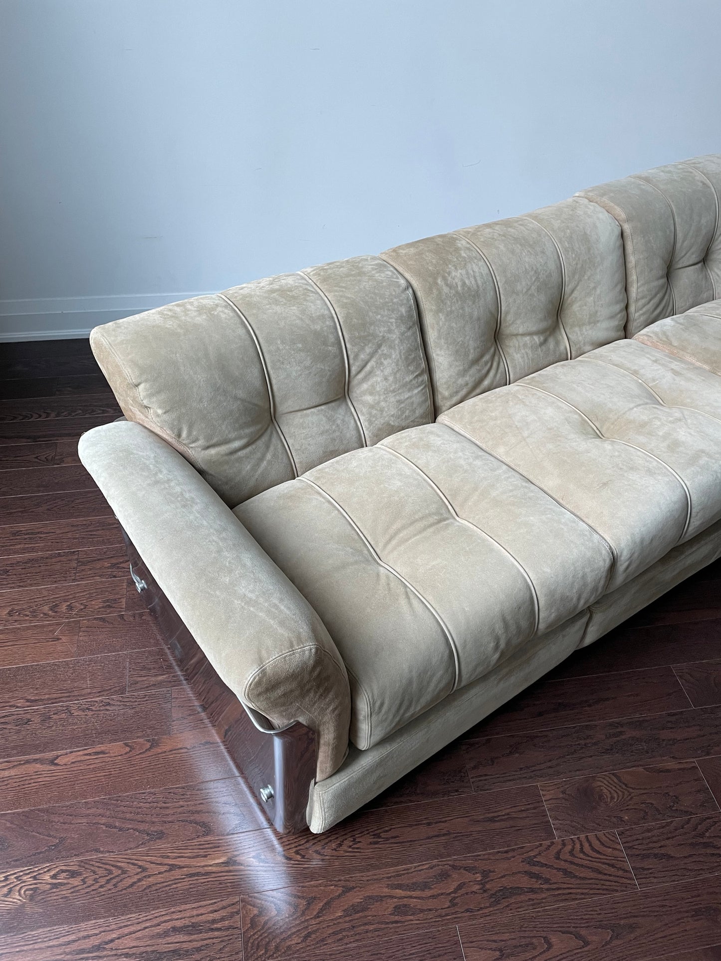 Saporiti Italia Chrome Casement Sofa