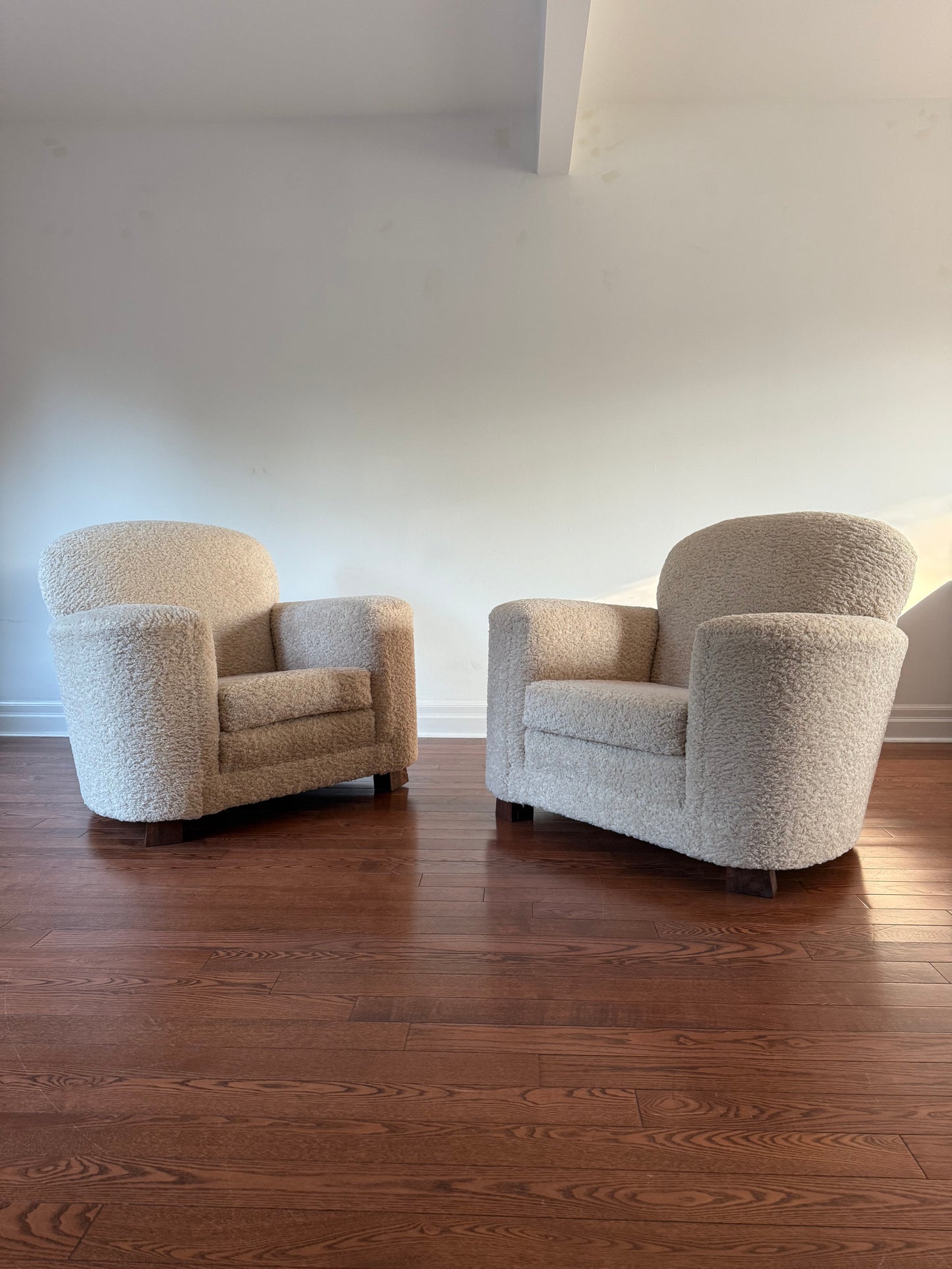 Art Deco Club Chairs, 1980s