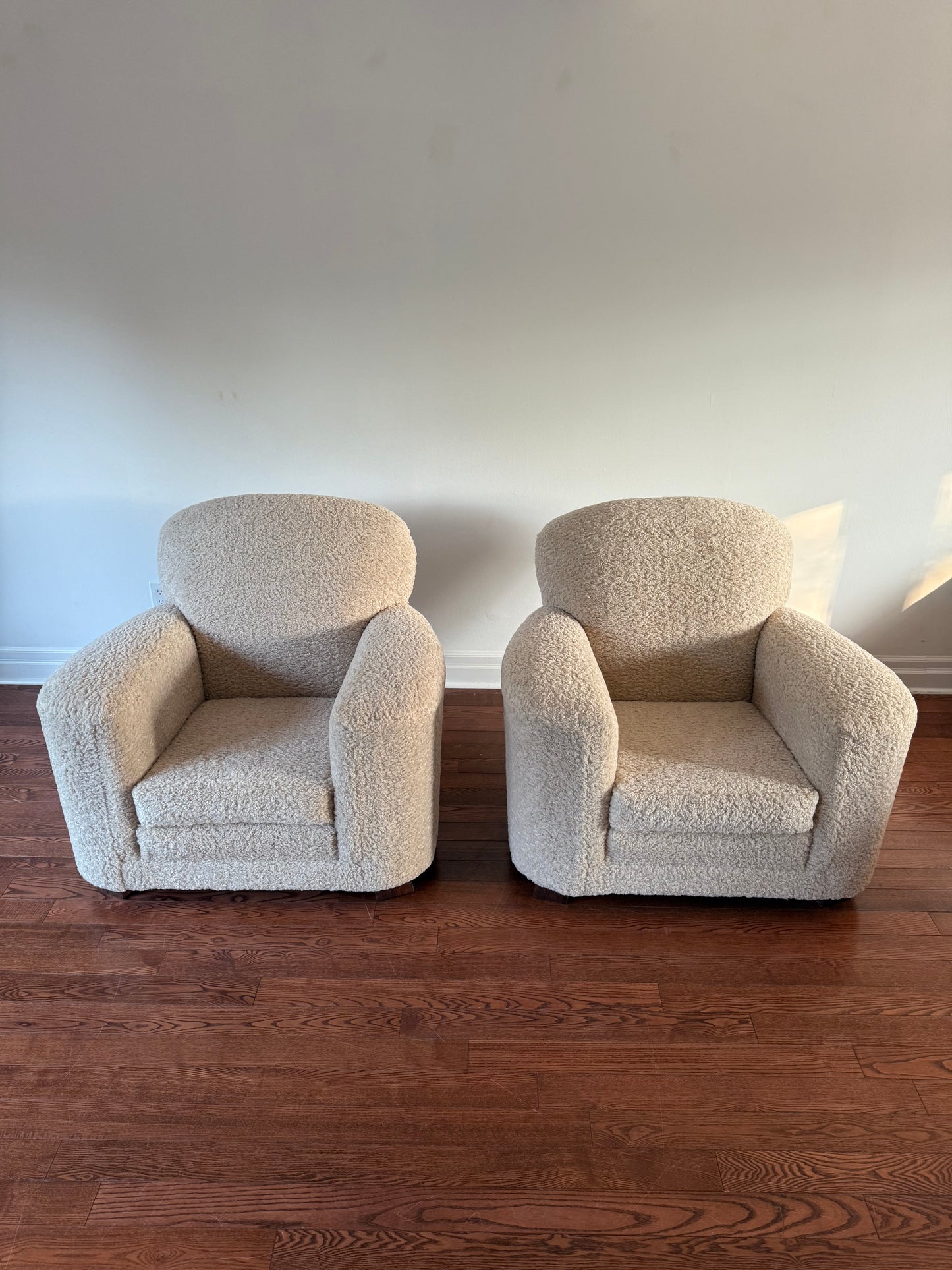 Art Deco Club Chairs, 1980s