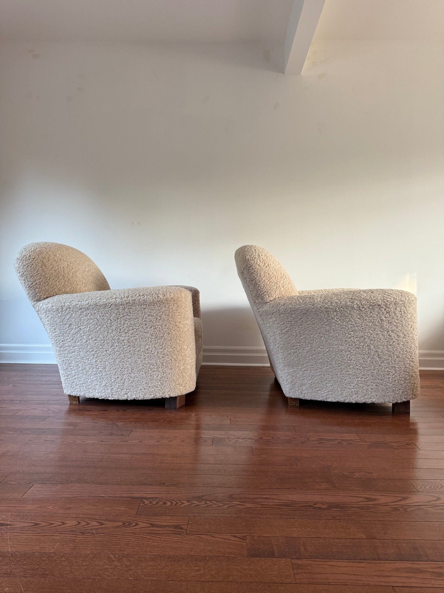 Art Deco Club Chairs, 1980s