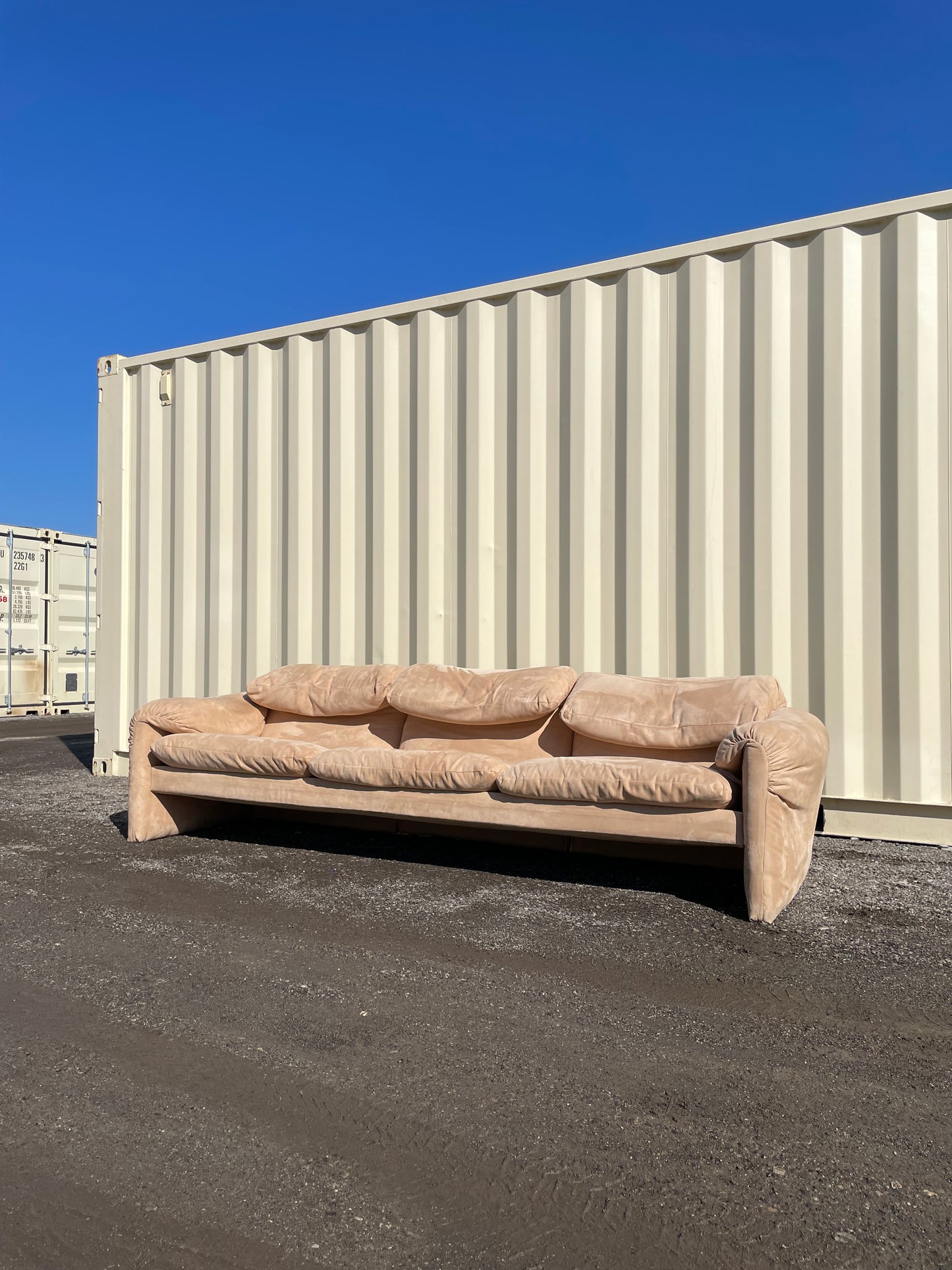 Selig Maralunga Microsuede Sofa