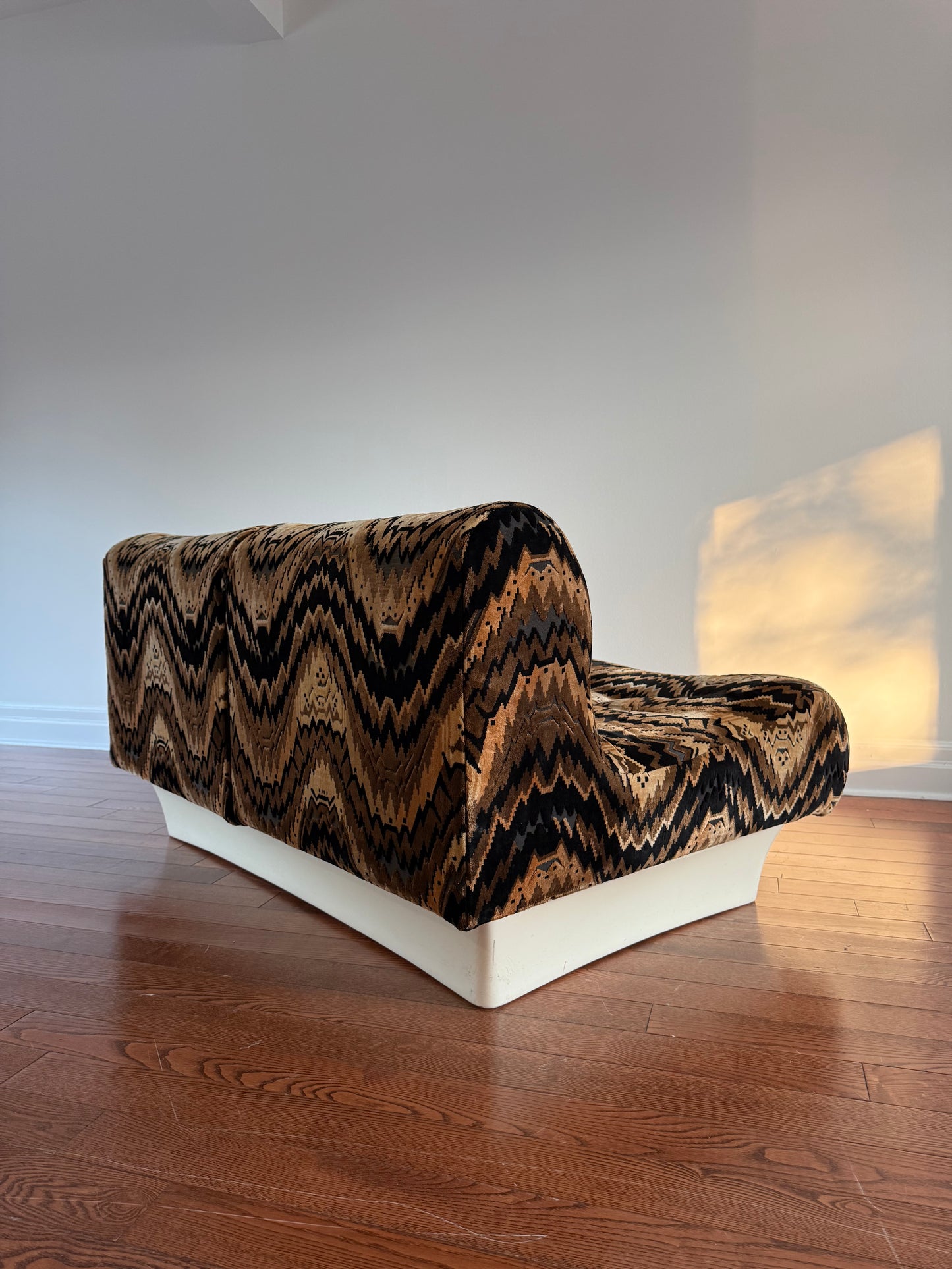 Barbican Chenille Loveseat, 1970s