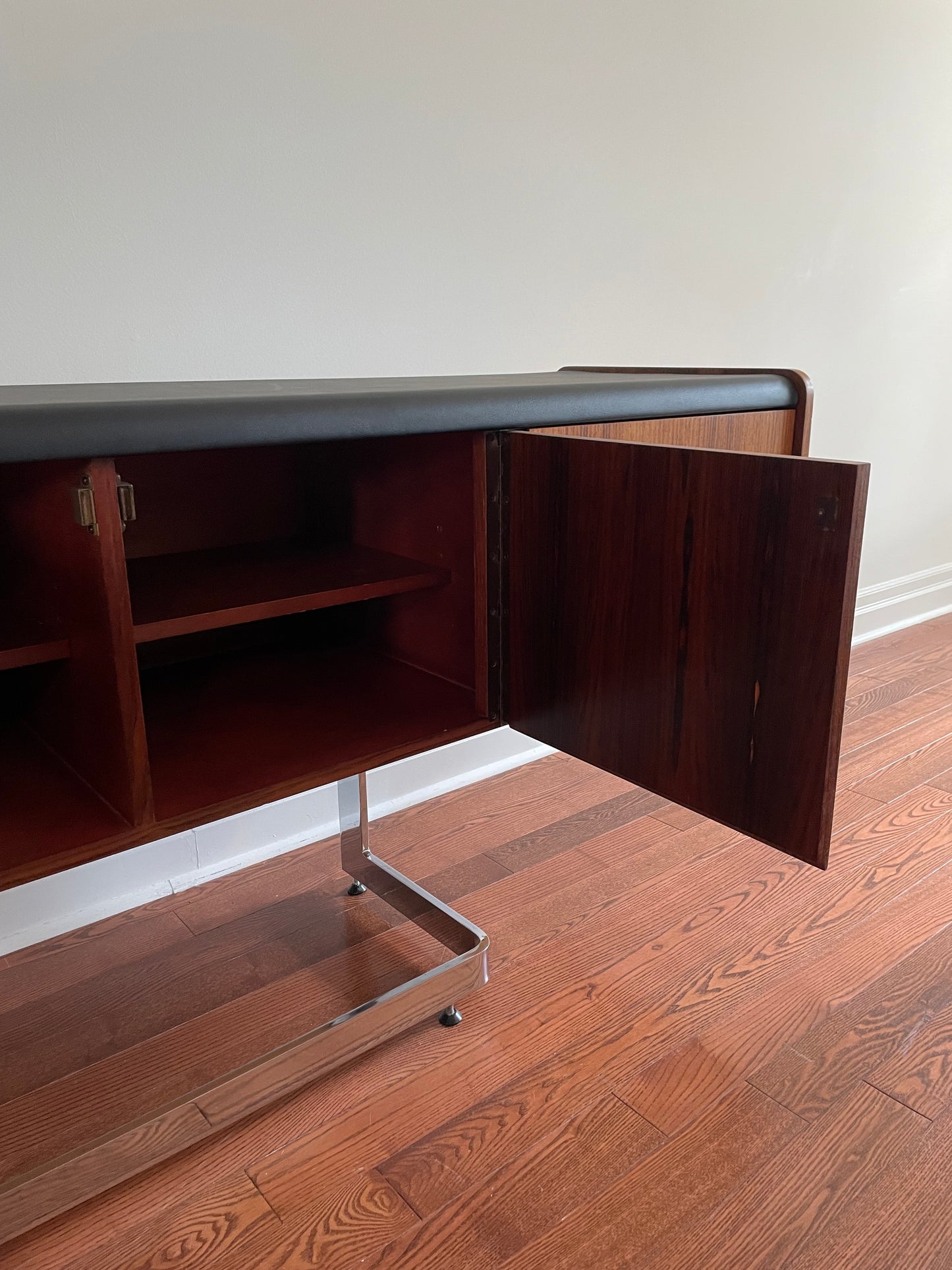 Ste Marie & Laurent Rosewood Chrome Executive Credenza