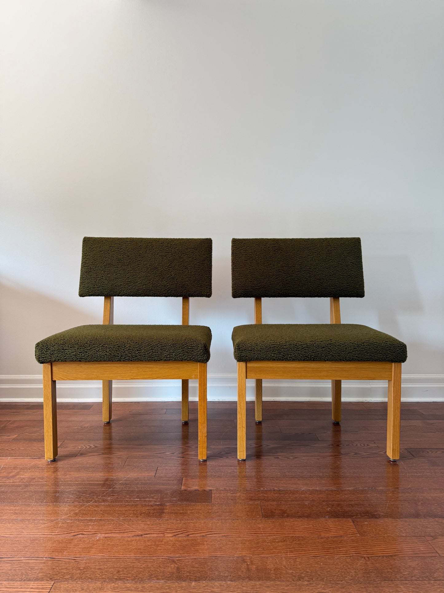 2 x Krug Oak Oversized Dining or Occasional Chairs, 1980