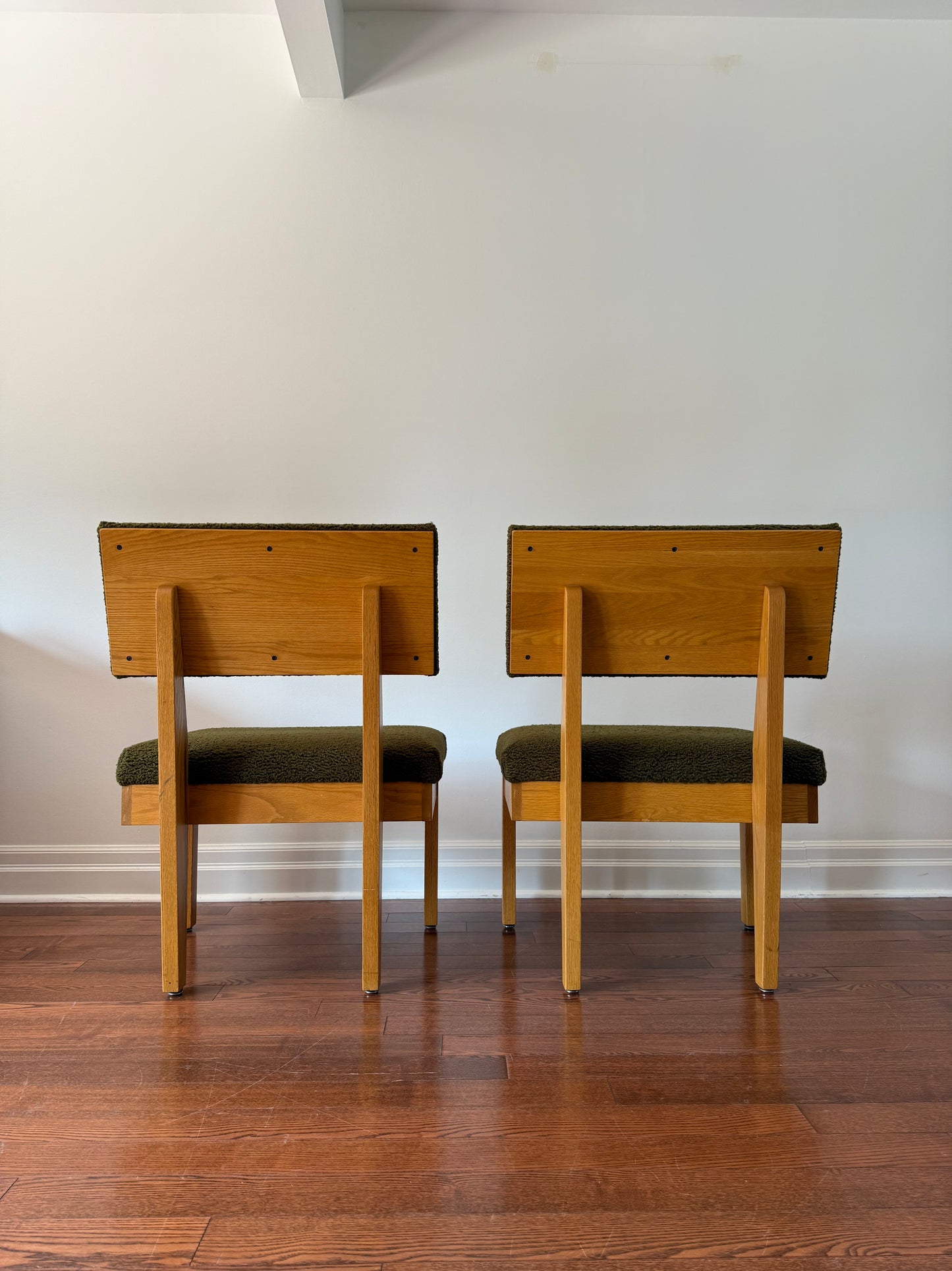 2 x Krug Oak Oversized Dining or Occasional Chairs, 1980