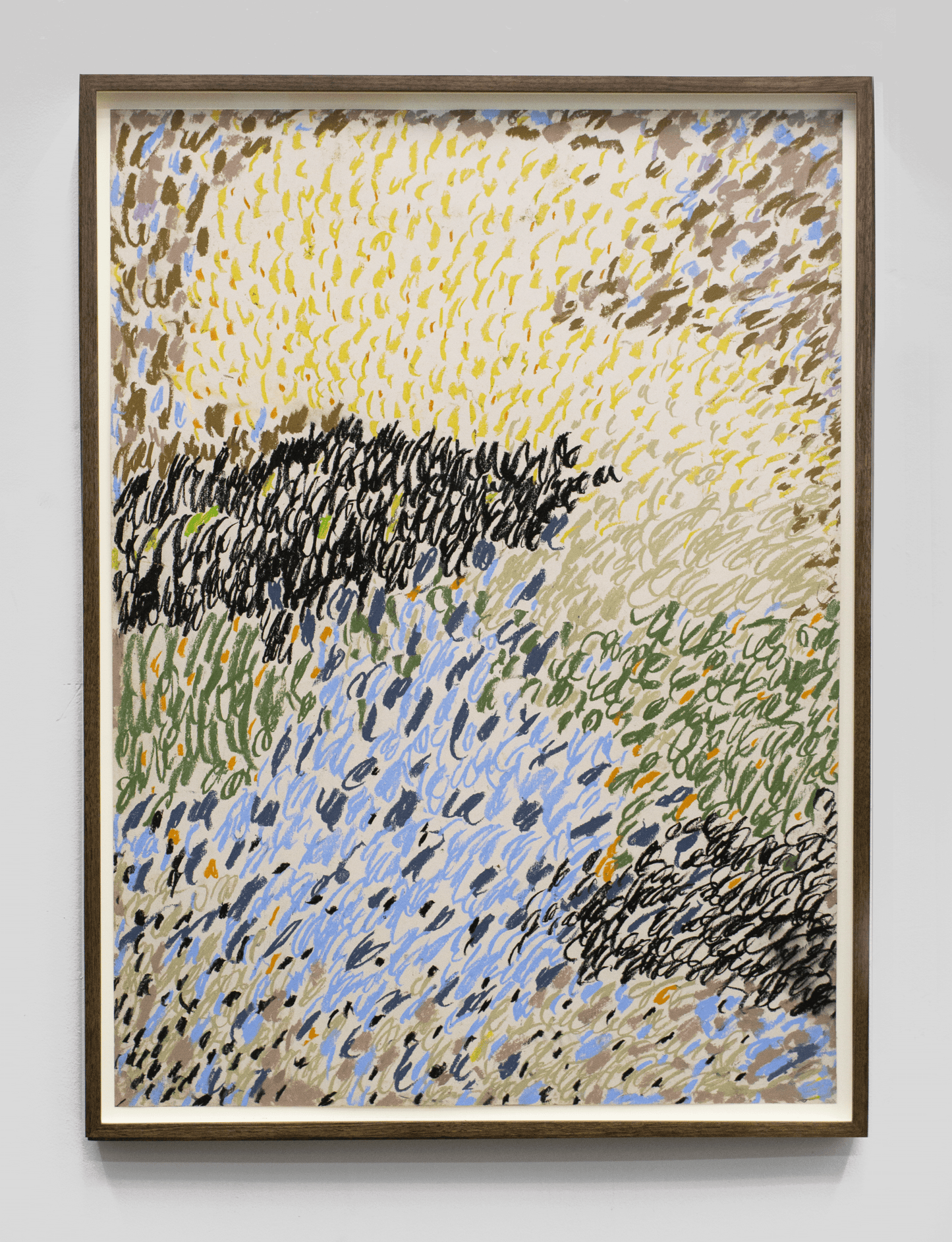 Untitled Drawing, pastel on paper, 30" x 22", 2026