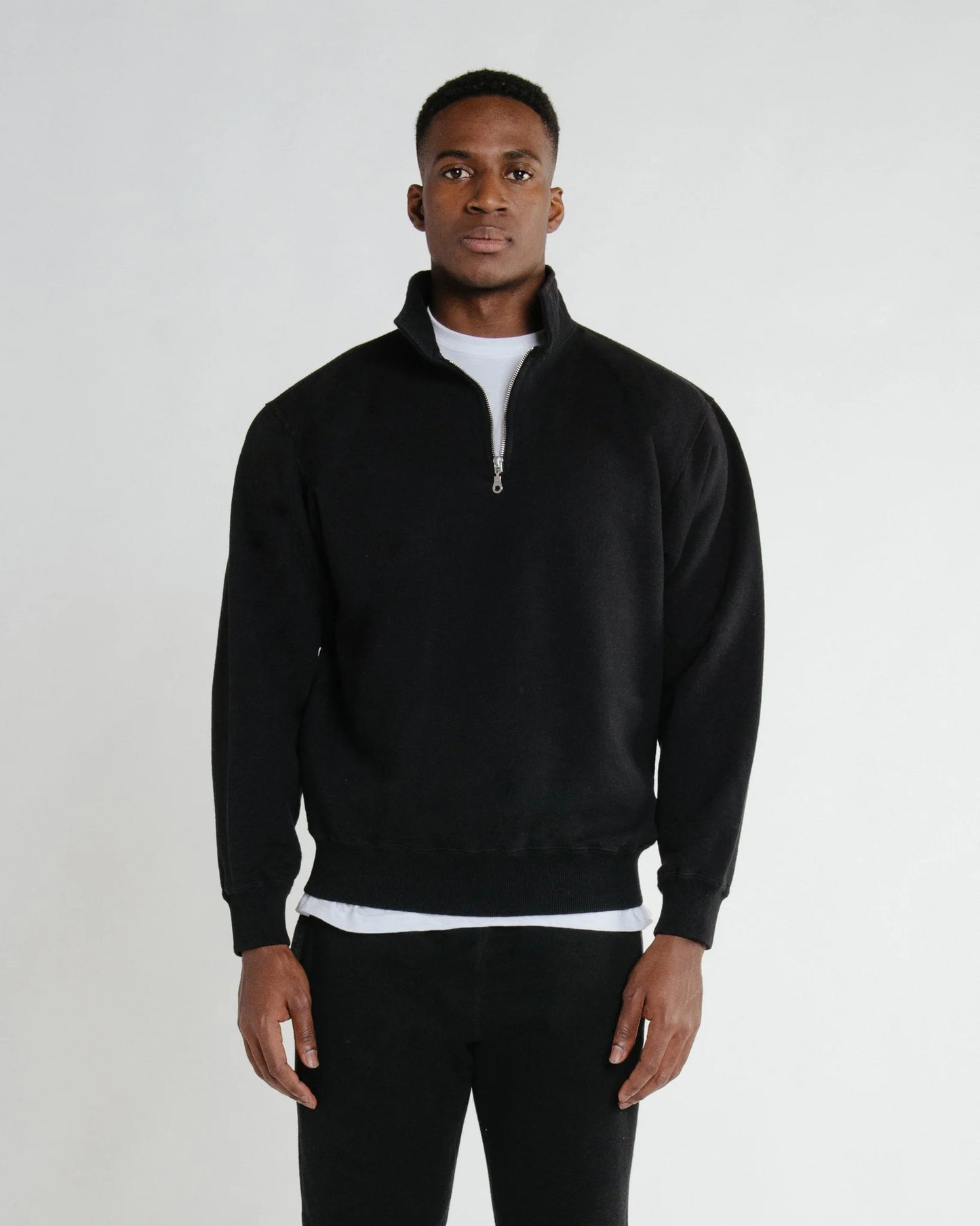 Signature Zip Up Sweater