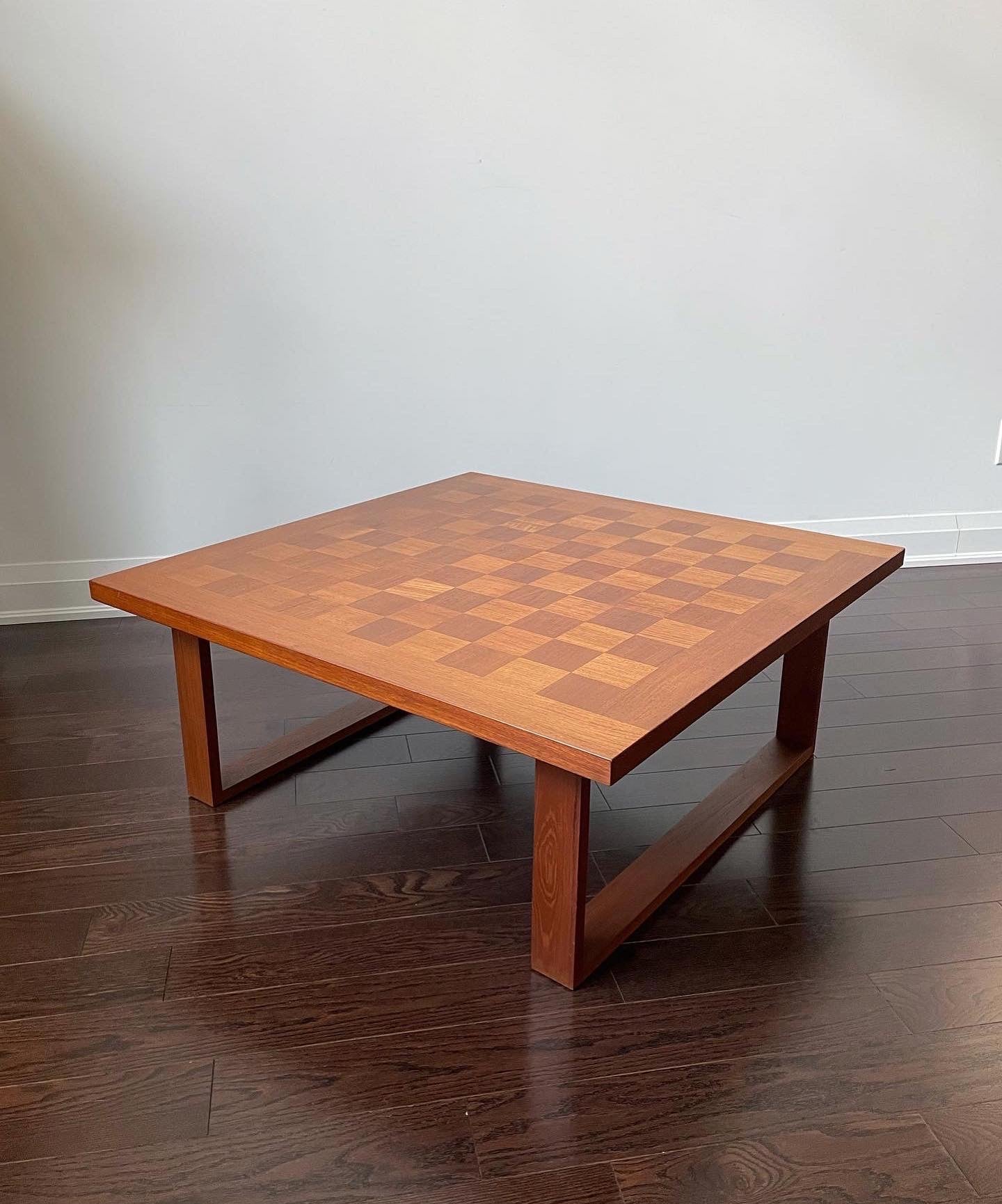 France & Son Teak Patchwork Square Coffee Table