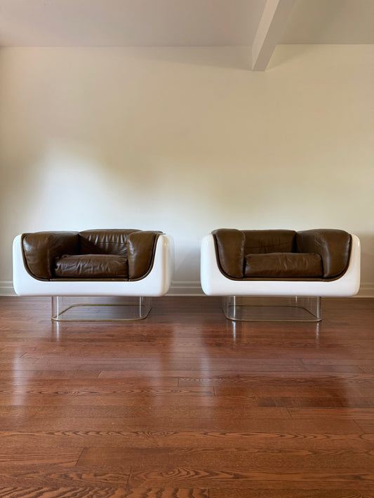 Floating Armchairs by William Andrus for Steelcase, 1970s