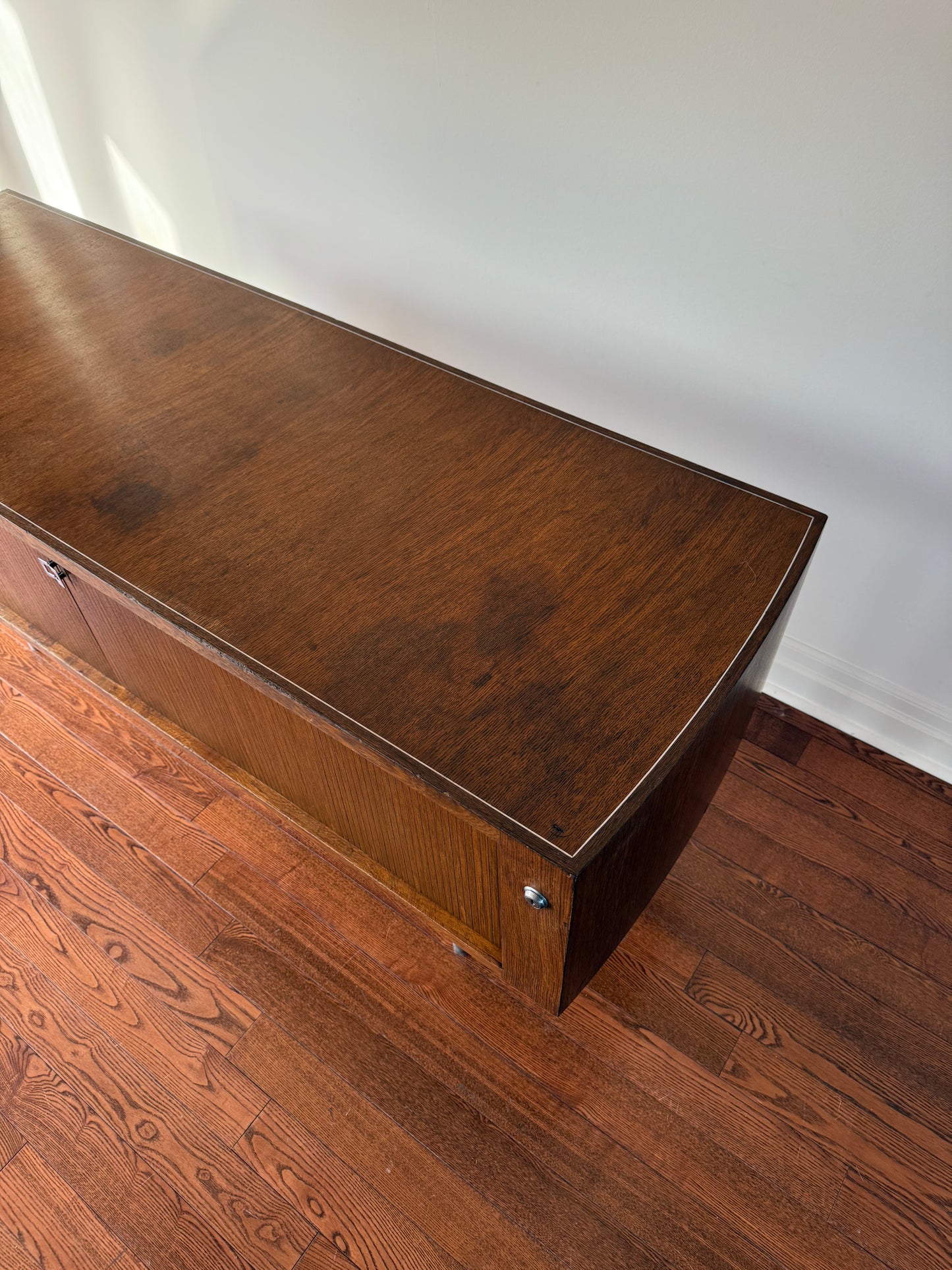 Leif Jacobsen Walnut Tambour Credenza