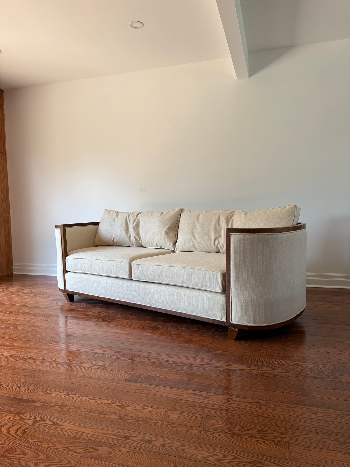 Art Deco Barrel Back Sofa by Century Furniture