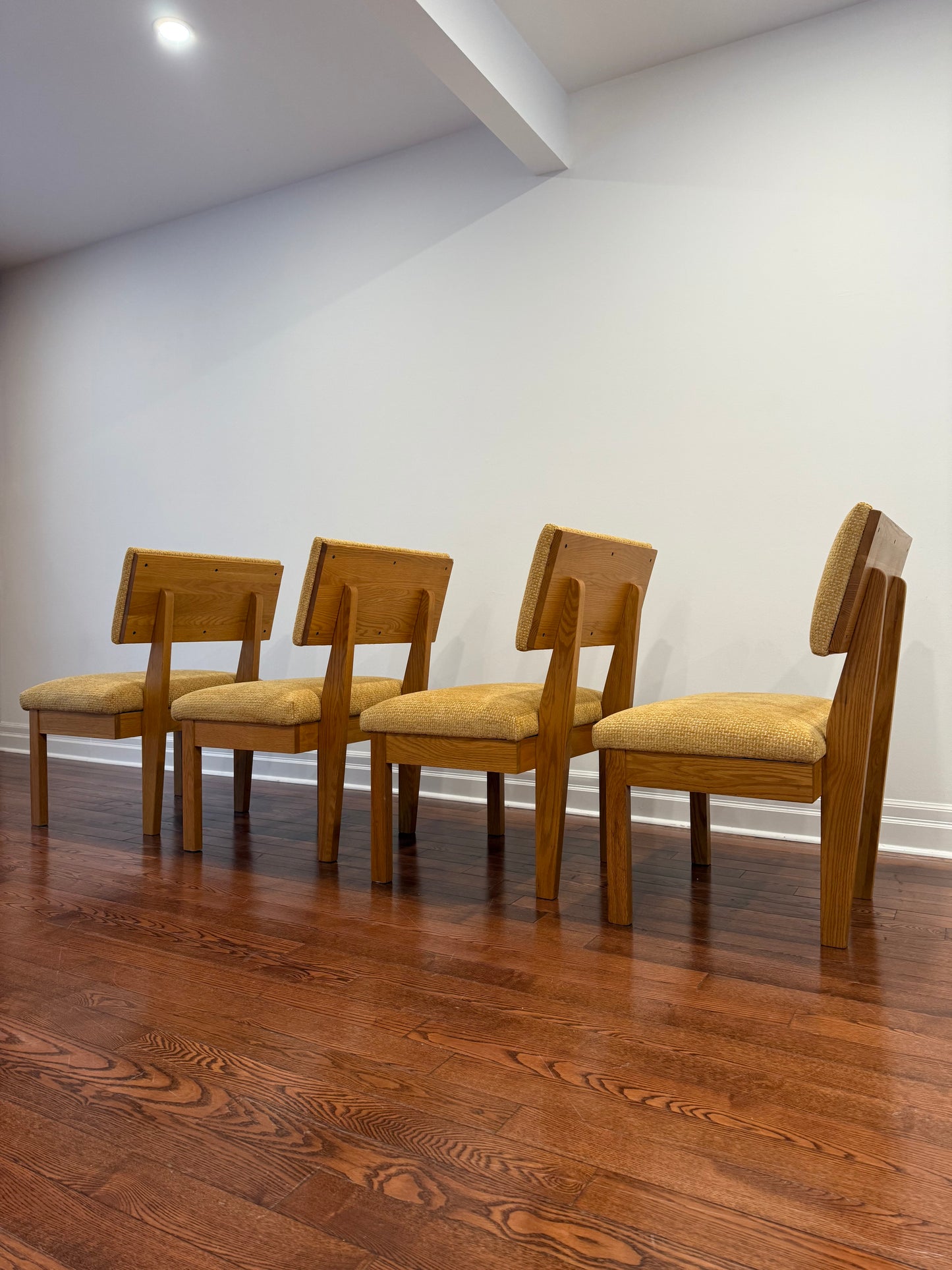 4 x Krug Oak Oversized Dining or Occasional Chairs, 1980