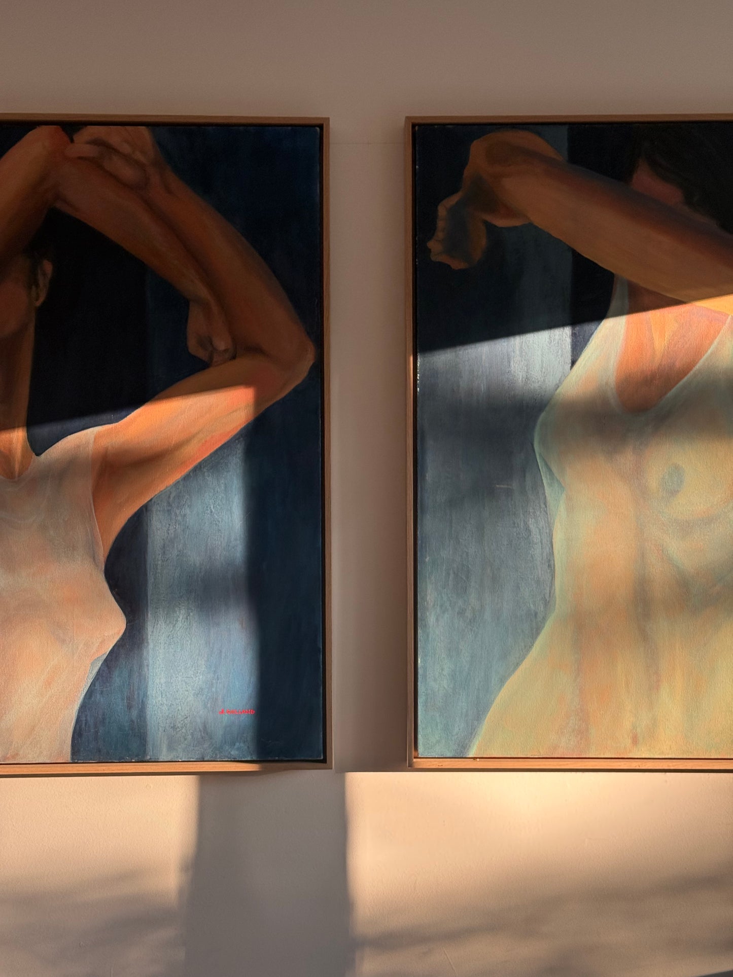 Lady figures, acrylic on canvas, 36" x 48"