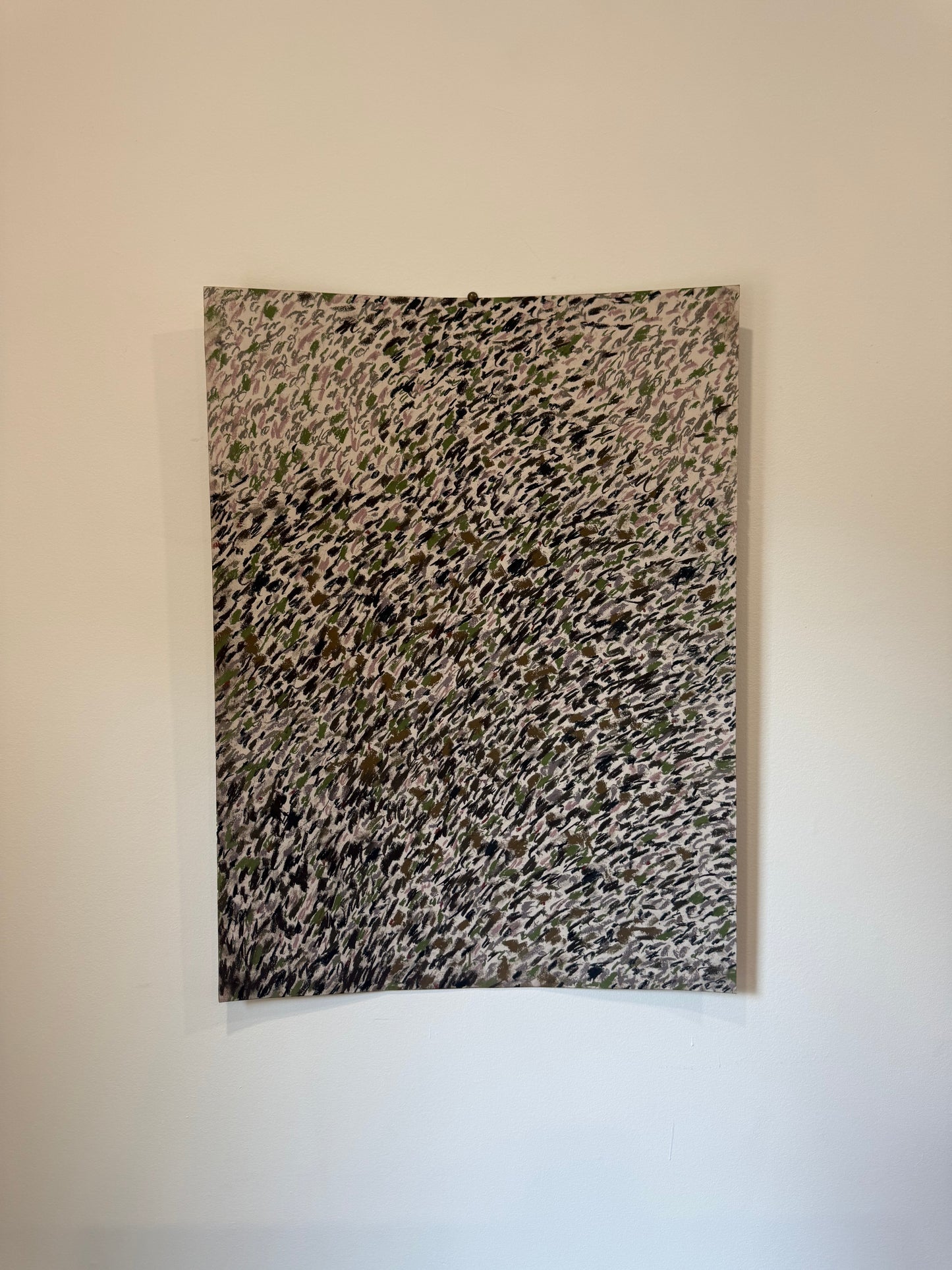 Untitled Drawing, pastel on paper, 30" x 22", 2026