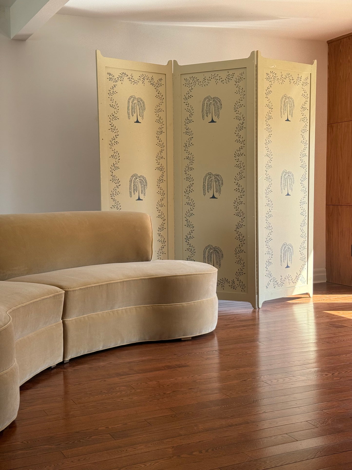 Folk Art Room Divider by Gail Ryan, 1990s