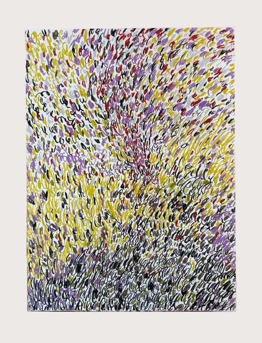Untitled Drawing, pastel on paper, 30" x 22", 2026