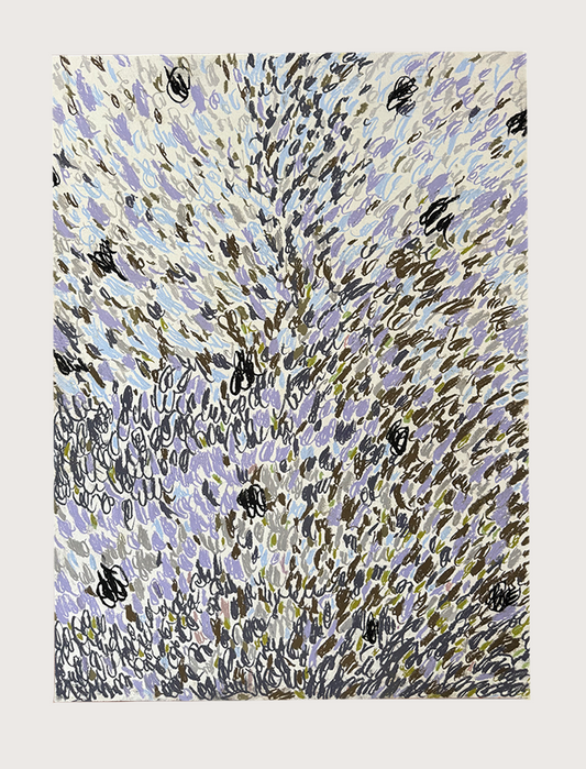 Untitled Drawing, pastel on paper, 30" x 22", 2026