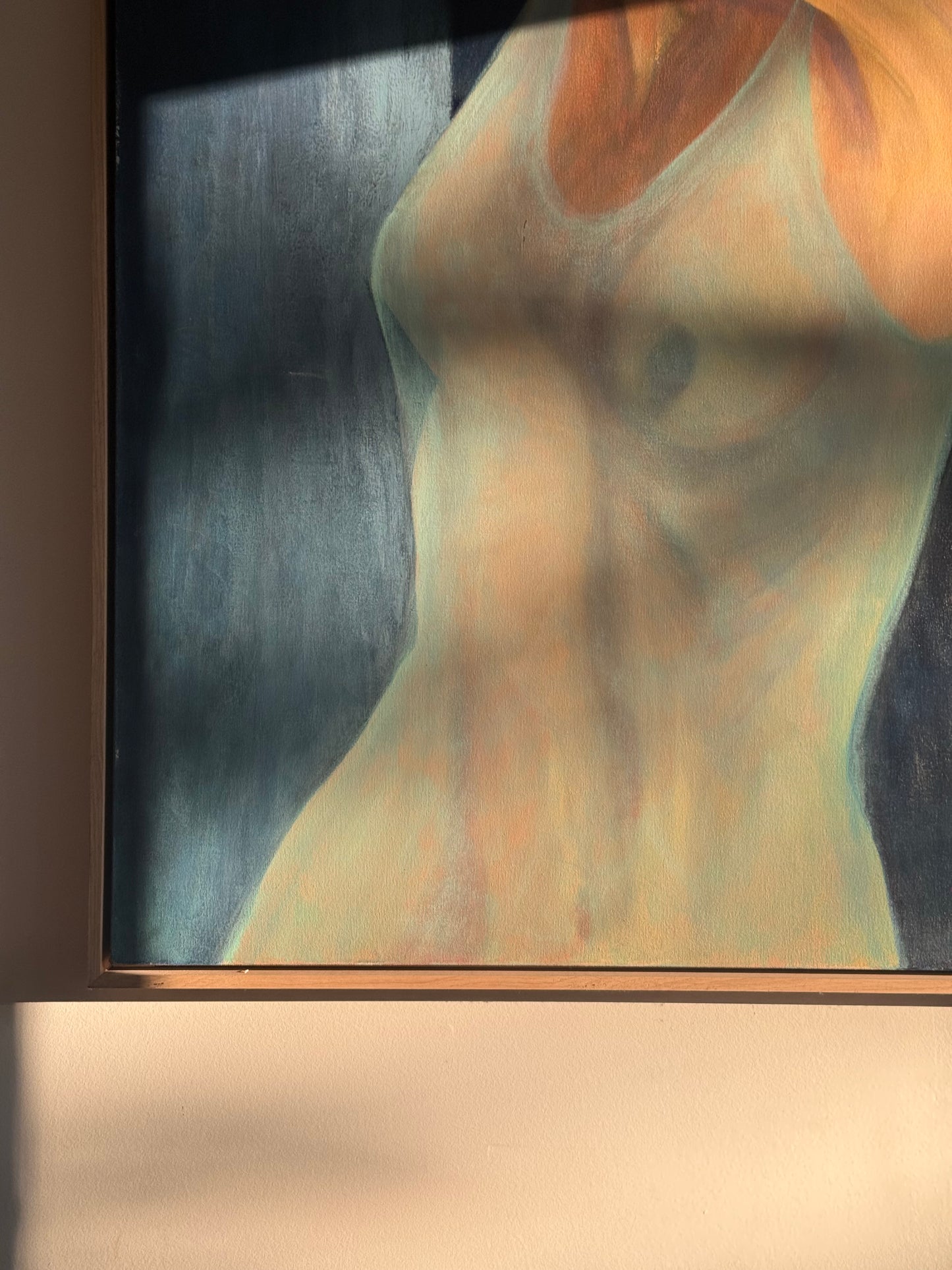 Lady figures, acrylic on canvas, 36" x 48"