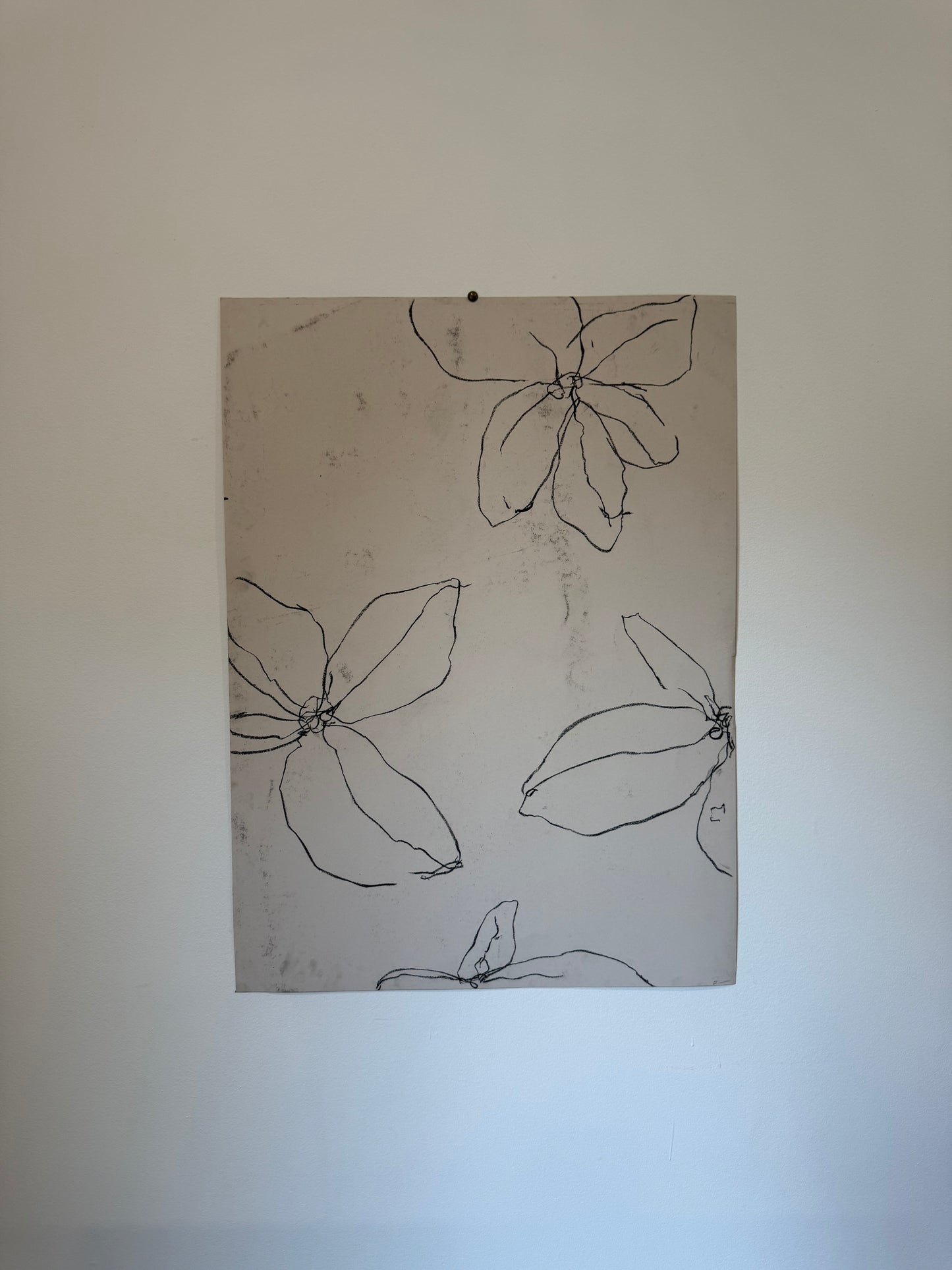 Untitled Drawing, pastel on paper, 30" x 22", 2026