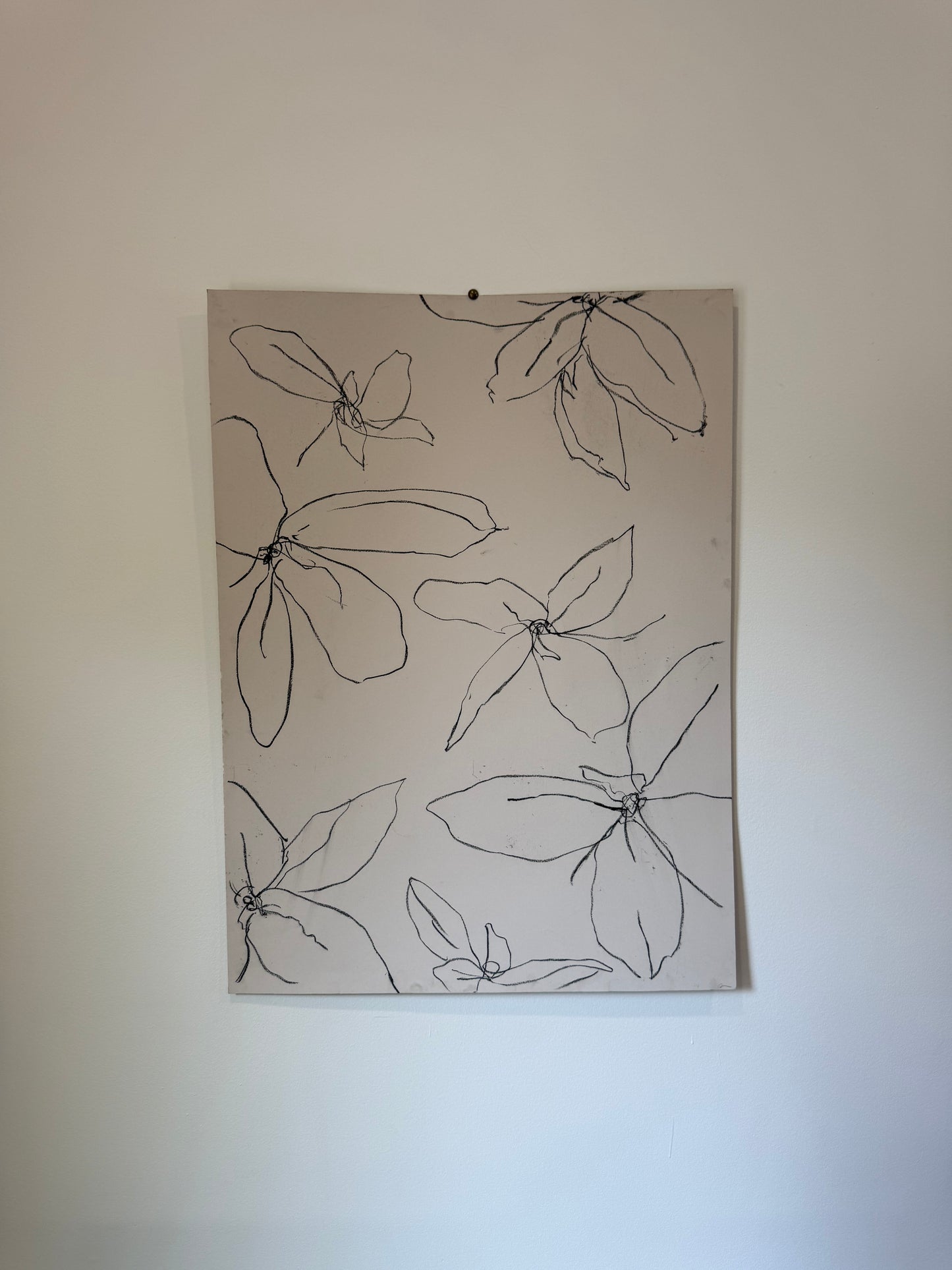 Untitled Drawing, pastel on paper, 30" x 22", 2026