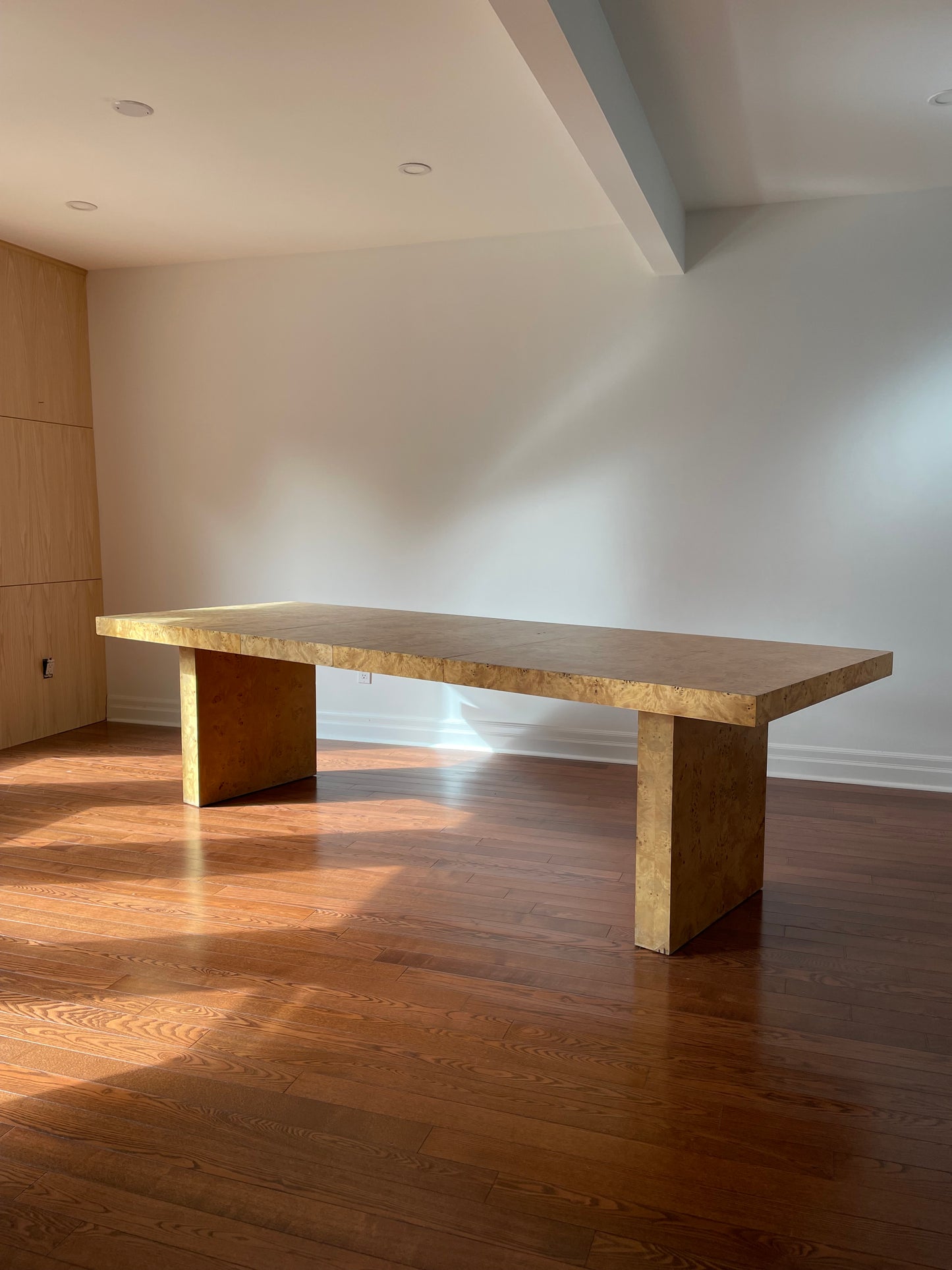 Elm Wood Burl Dining Table