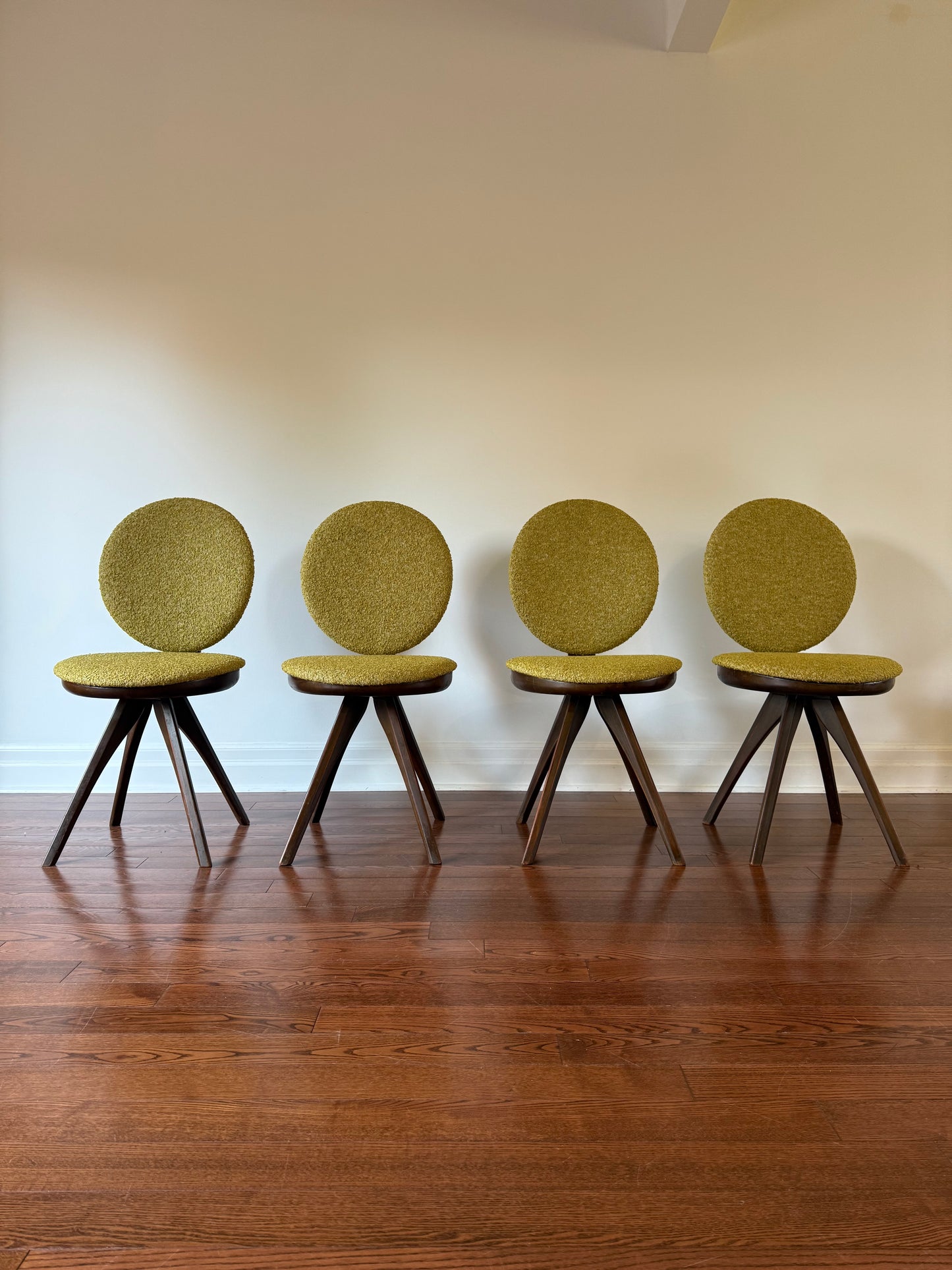 Lollipop Dining Chairs by Honderich, 1940s