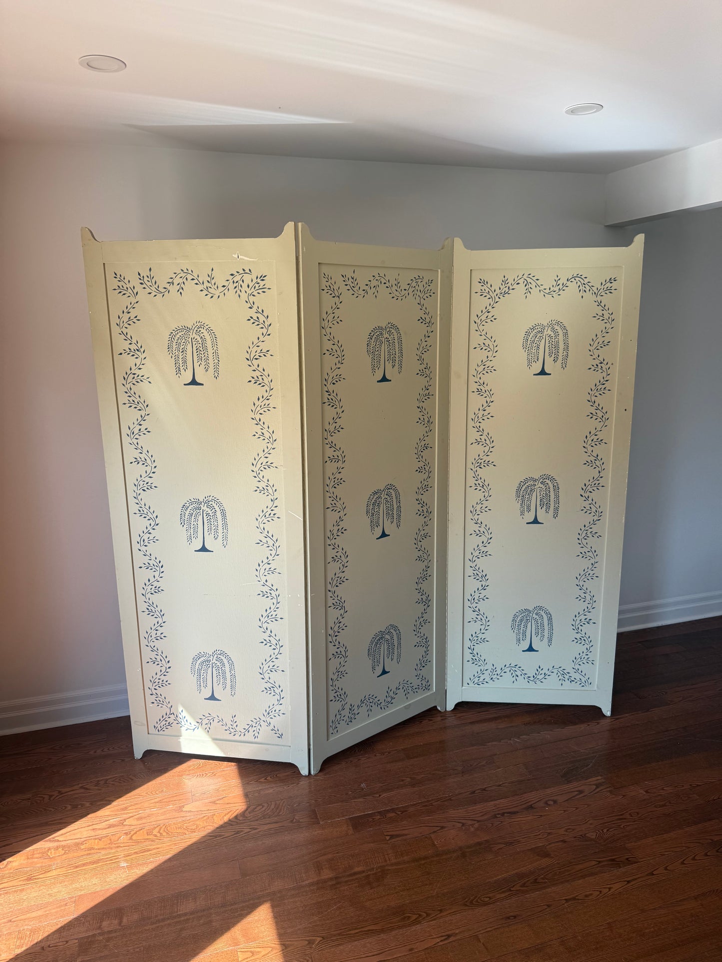 Folk Art Room Divider by Gail Ryan, 1990s