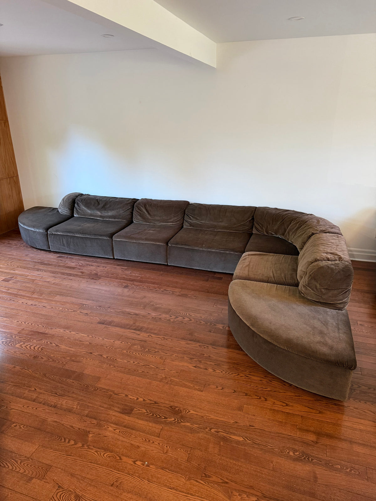 7 Piece Modular Serpentine Sofa by Roche Bobois, 1975 [Available for Reupholstery]