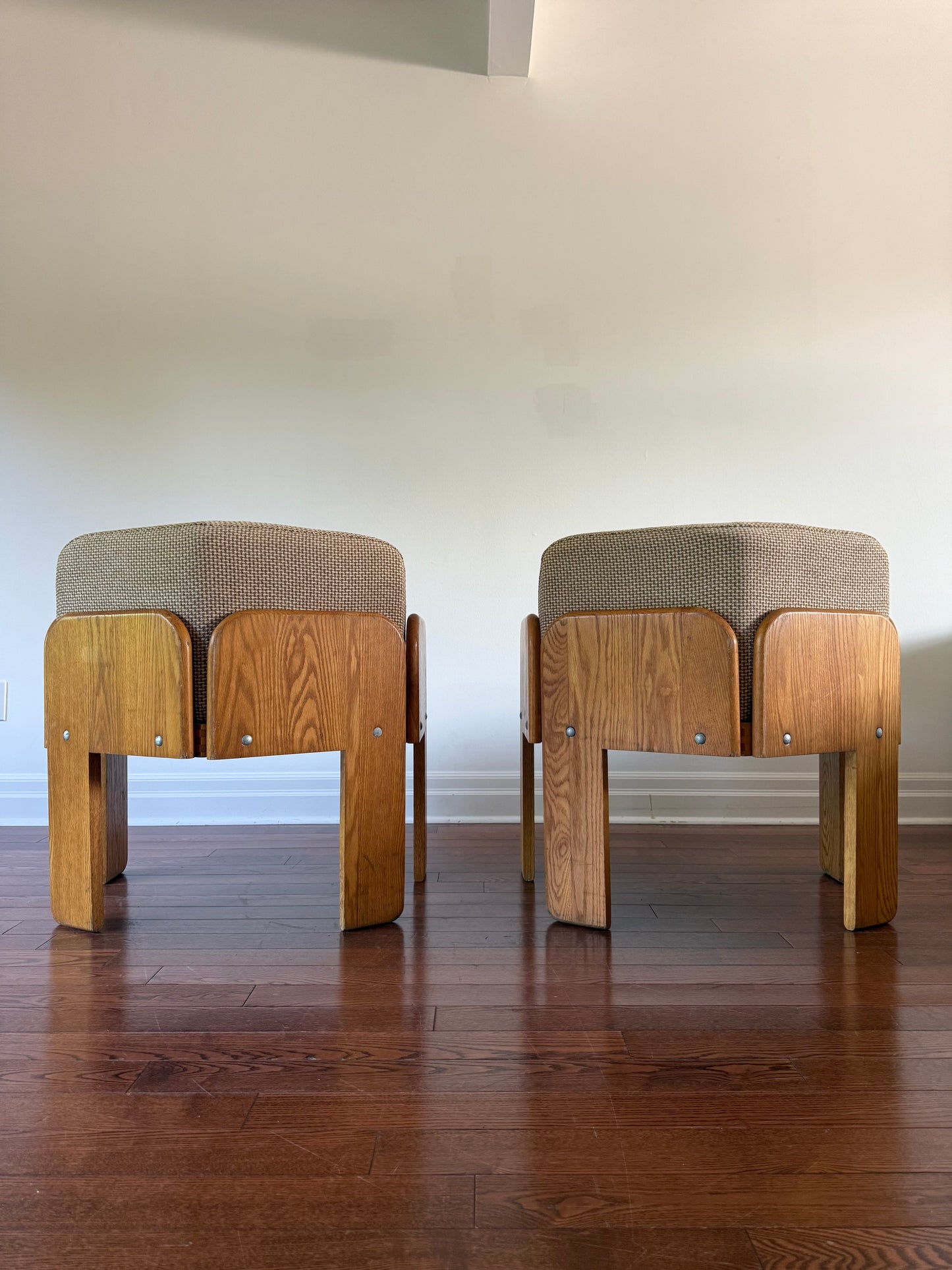 Handmade Oak Tub Armchairs