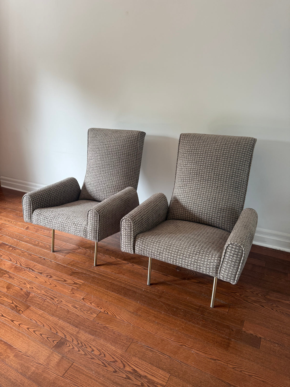Concorde High Back Lounge Chairs by Louis Paolozzi, 1950s