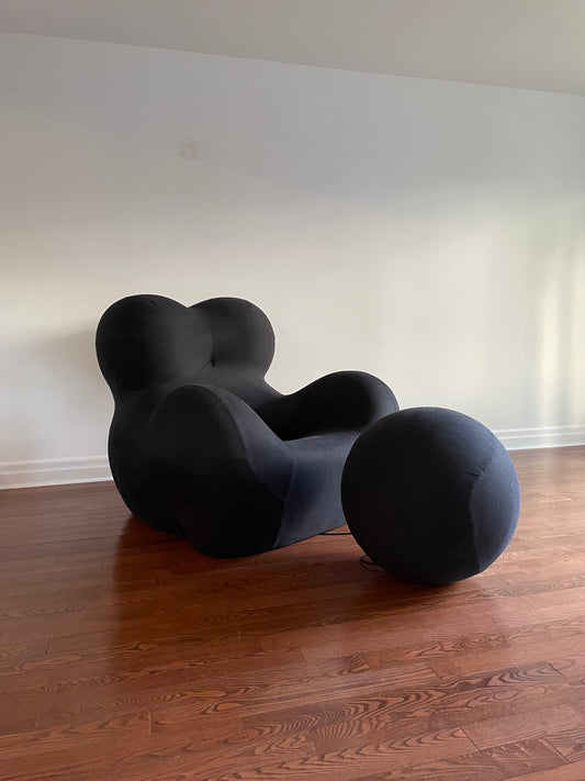 UP5 Lounge Chair and UP6 Ball Ottoman by Gaetano Pesce for B&B Italia