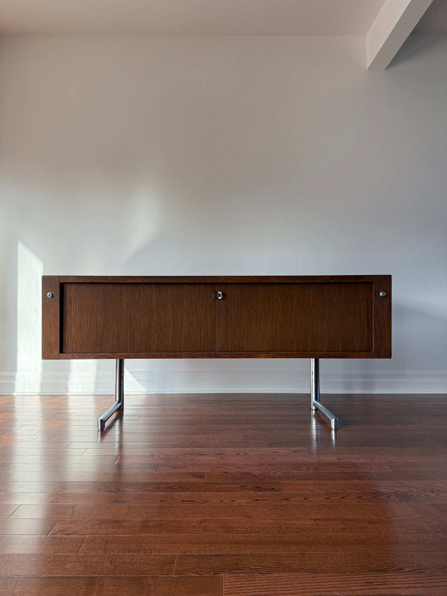 Leif Jacobsen Walnut Tambour Credenza