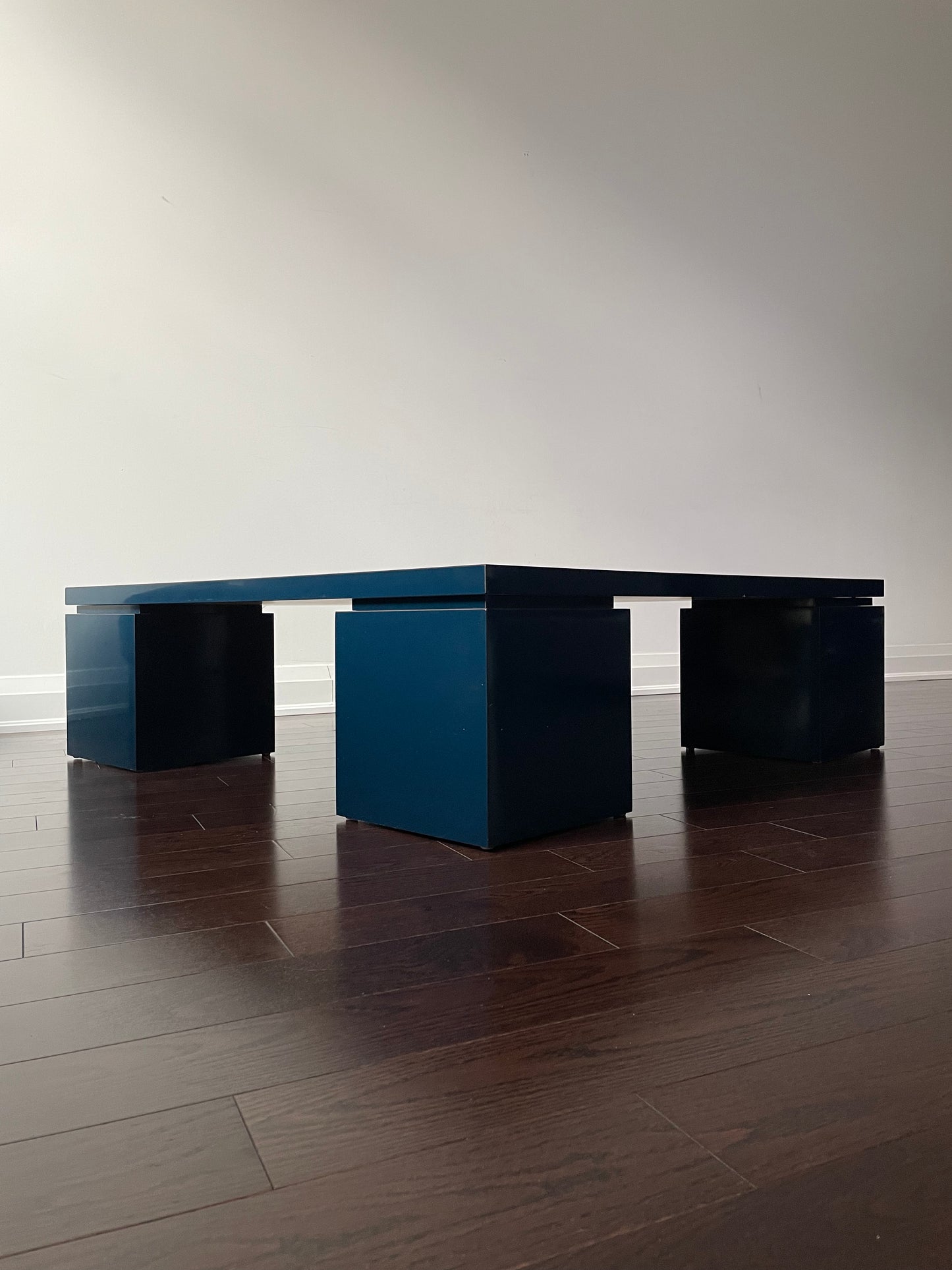 Vintage Italian Deep Blue Coffee Table